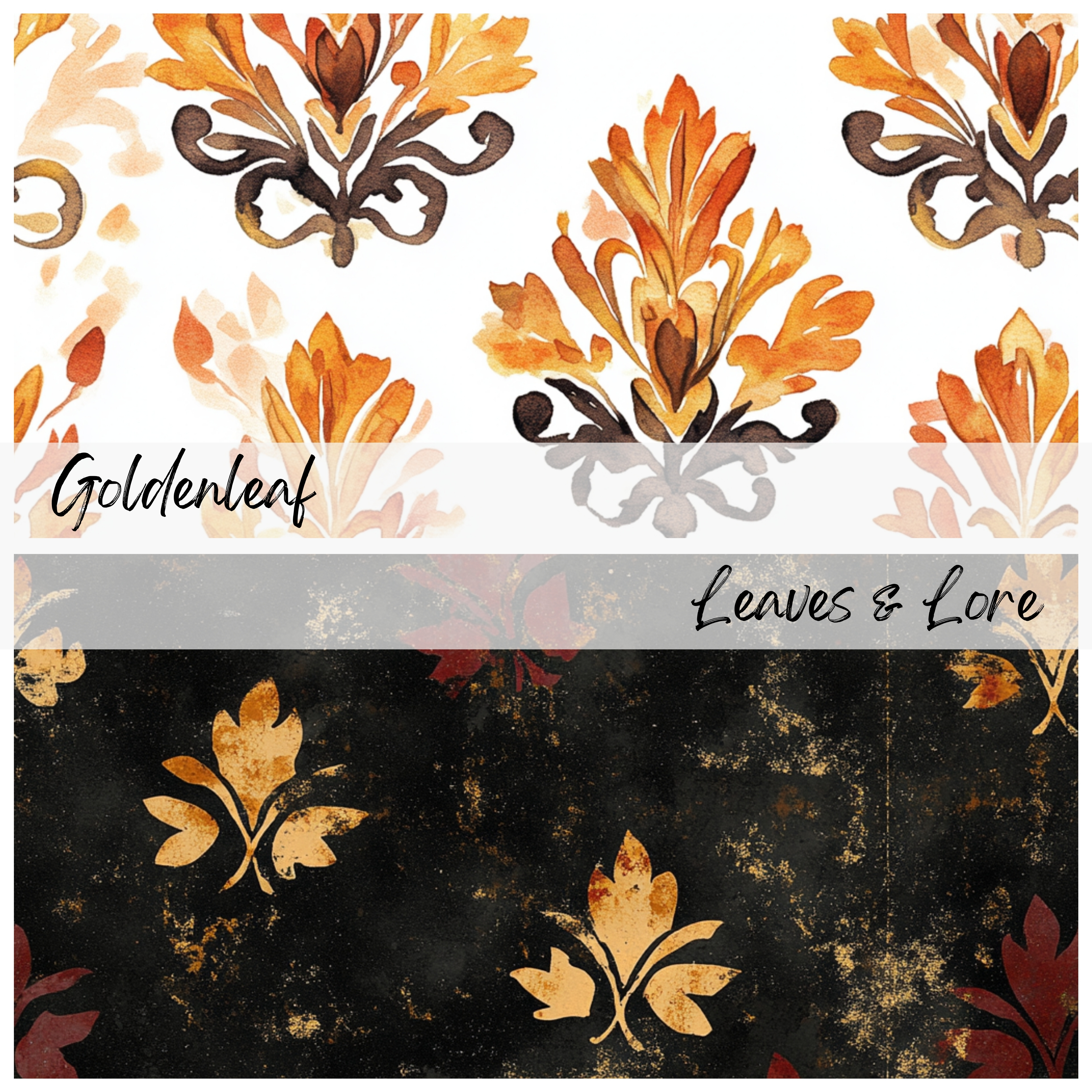 AUTUMN LEAVES Seamless Digital Papers