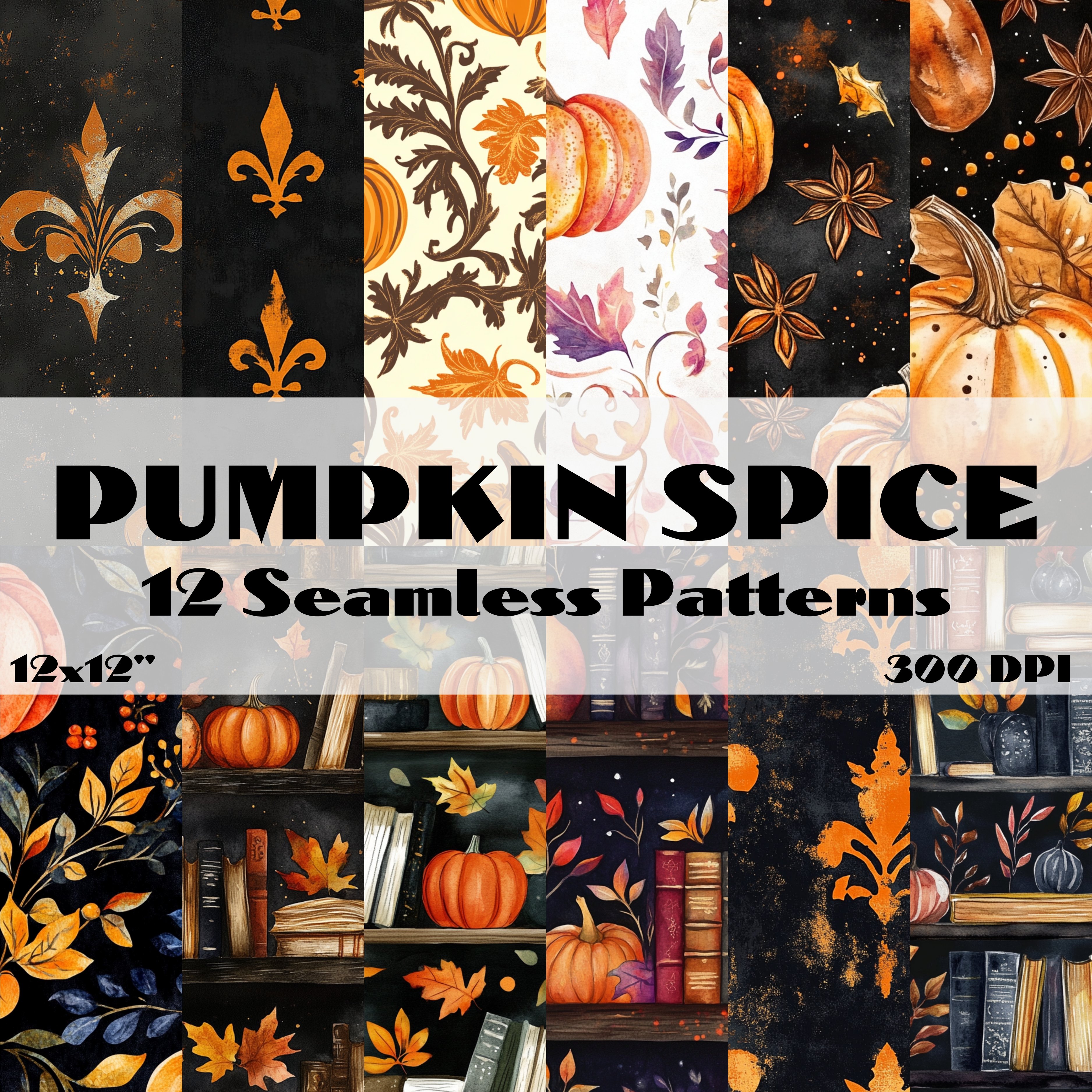 PUMPKIN SPICE Seamless Digital Papers