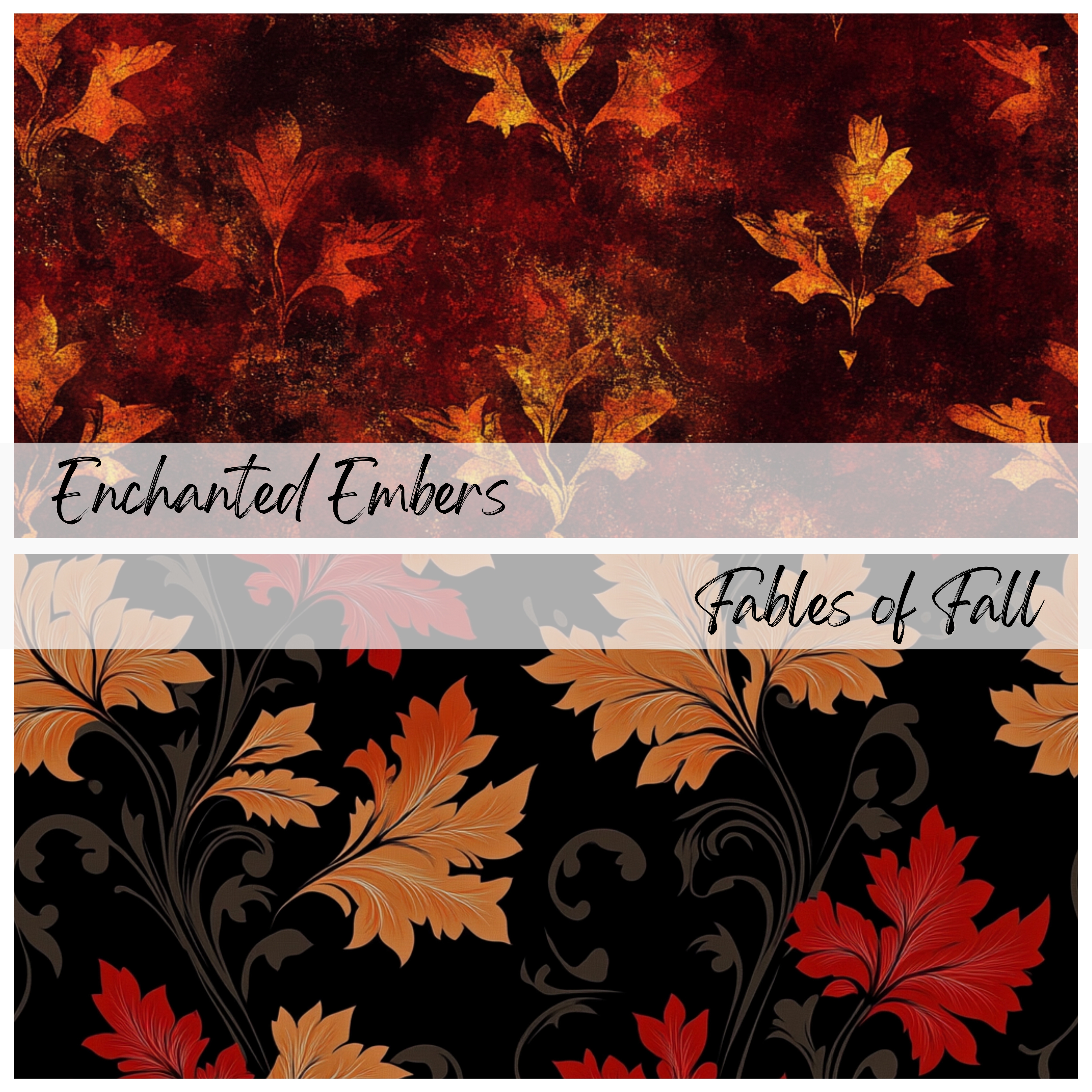 AUTUMN LEAVES Seamless Digital Papers