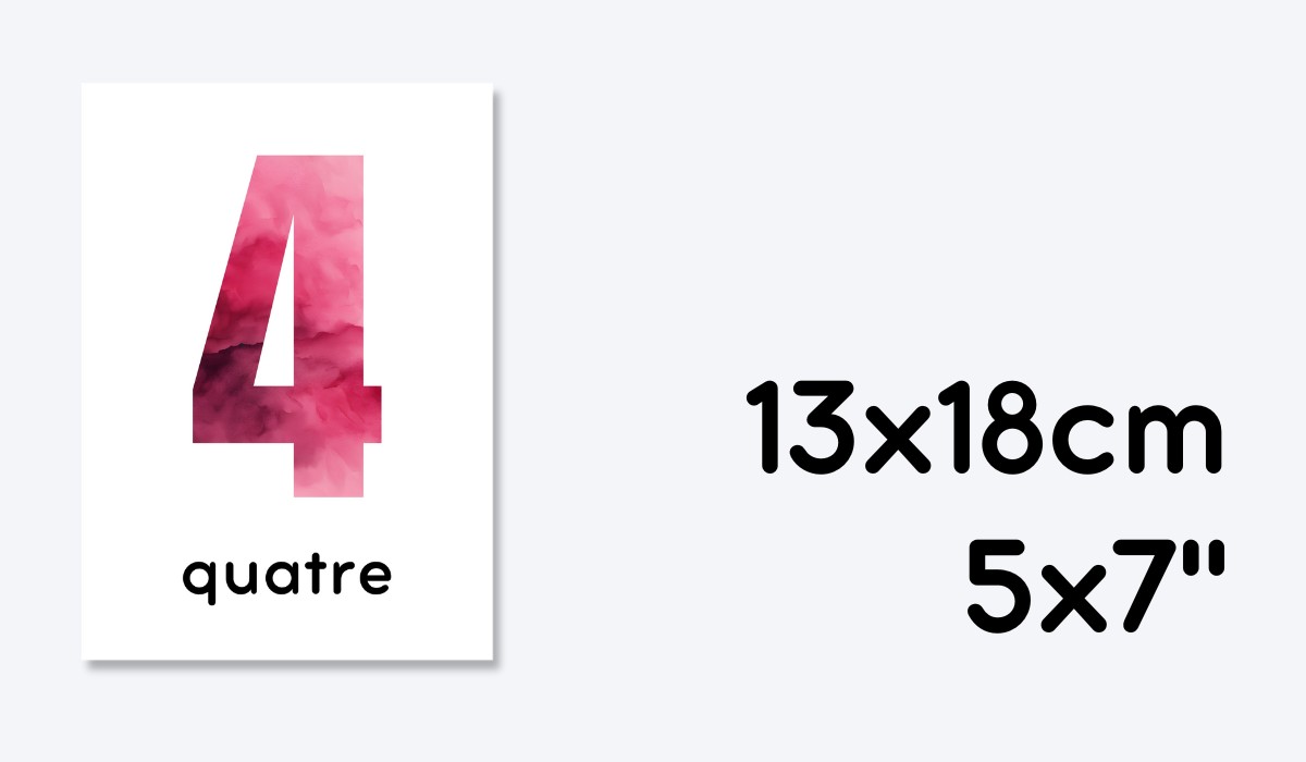 FRENCH 0-10 NUMBER FLASHCARDS