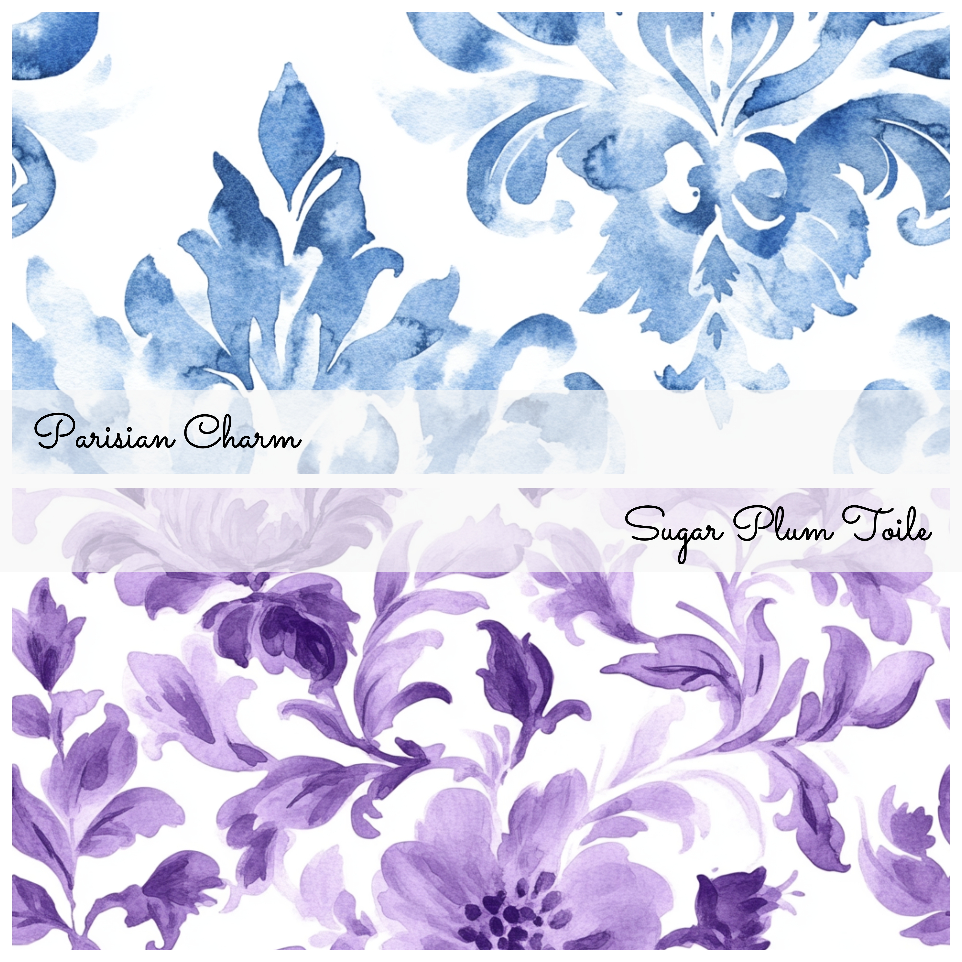 MYSTIC TOILE DE JOUY Seamless Digital Paper Bundle