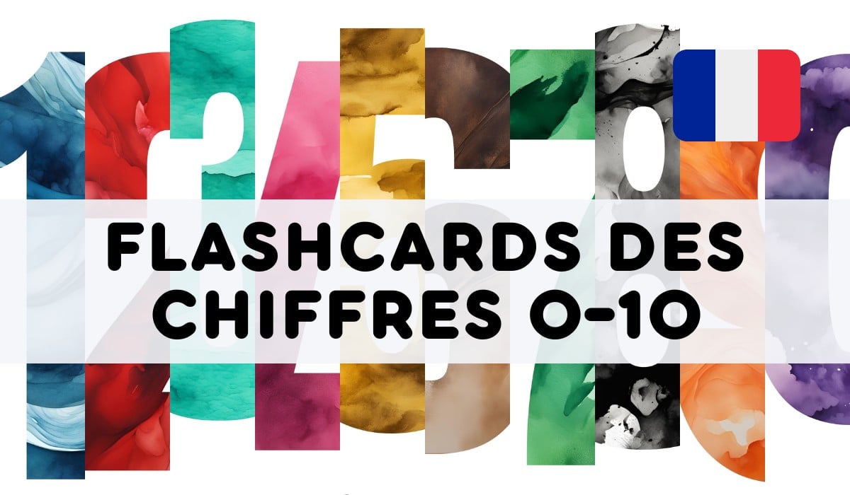 FRENCH 0-10 NUMBER FLASHCARDS