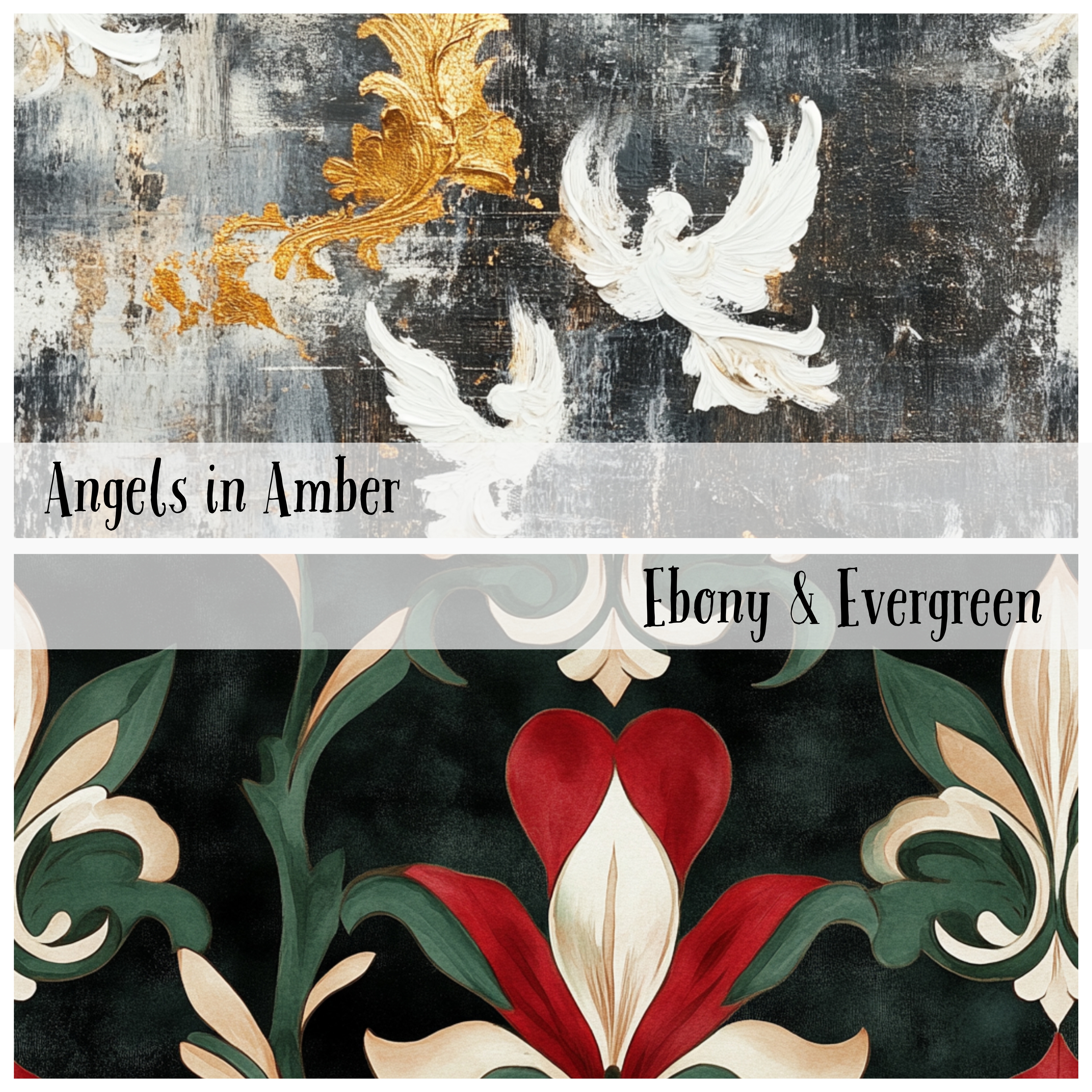 GHOSTS OF CHRISTMAS PAST Seamless Digital Papers