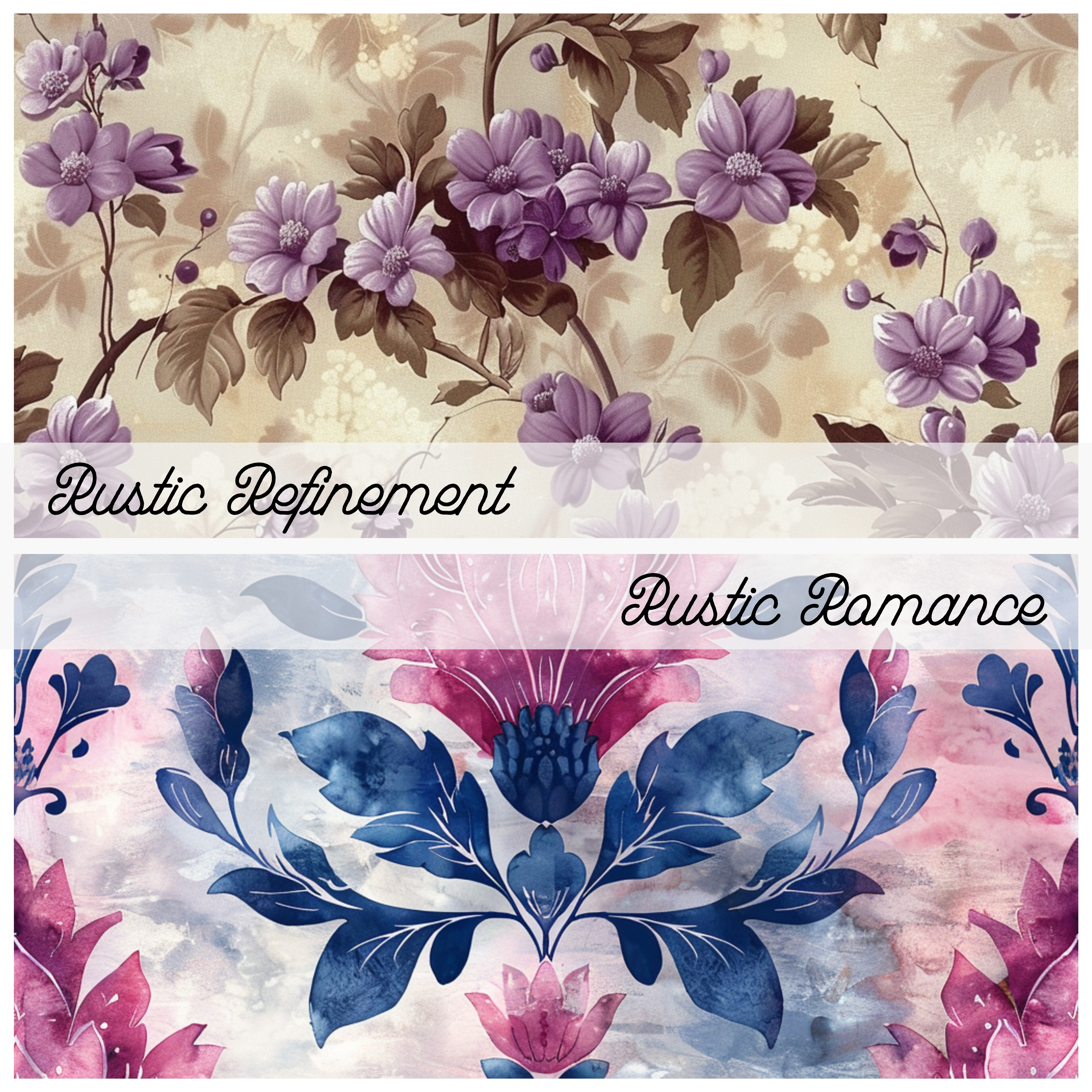 RUSTIC SHABBY CHIC Seamless Digital Papers