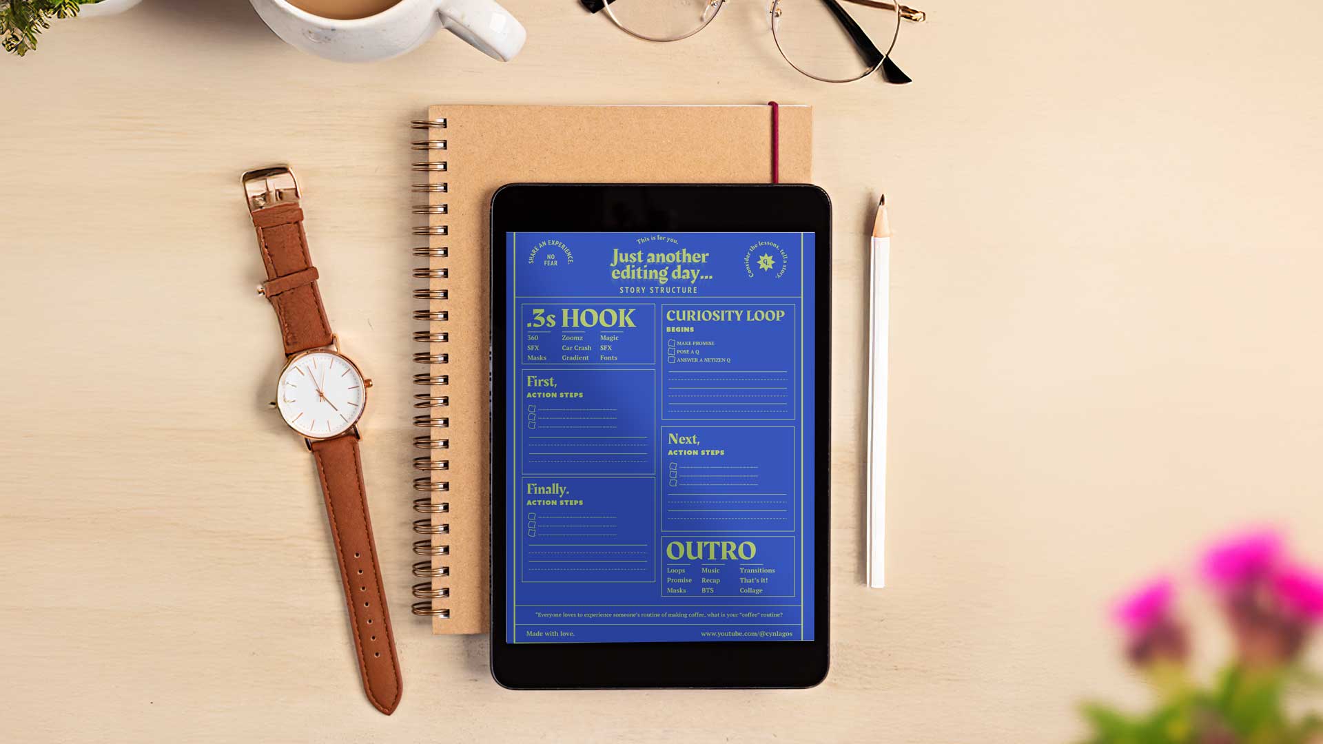 Printable Social Media Storytelling Worsheet.