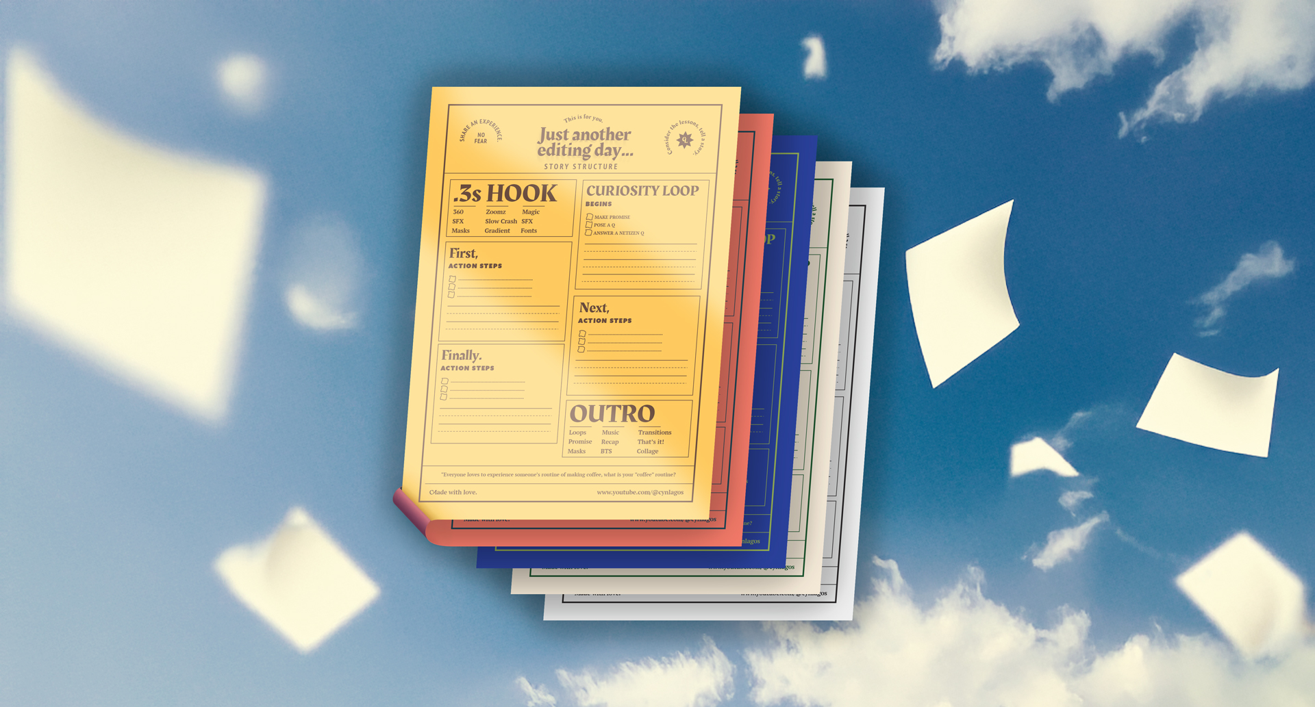 Printable Social Media Storytelling Worsheet.