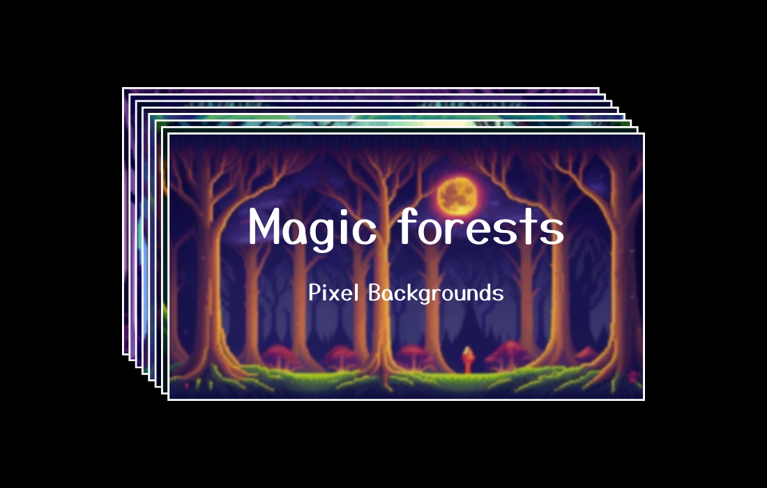 Pixel Backgrounds - Magic Forests
