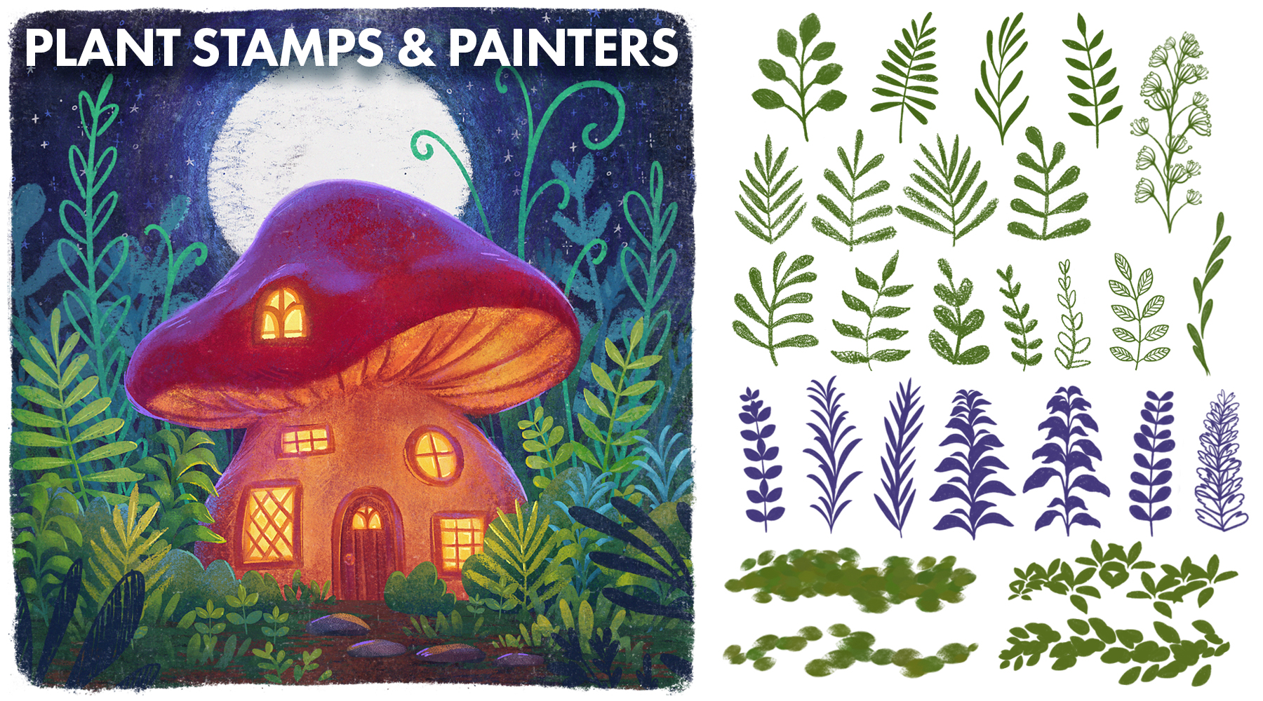 Children's Illustration Brushes for Photoshop and Procreate