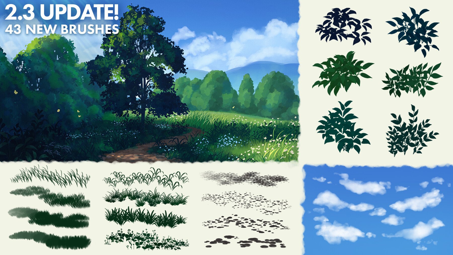 Ghibli-Inspired Brushes for Photoshop and Procreate