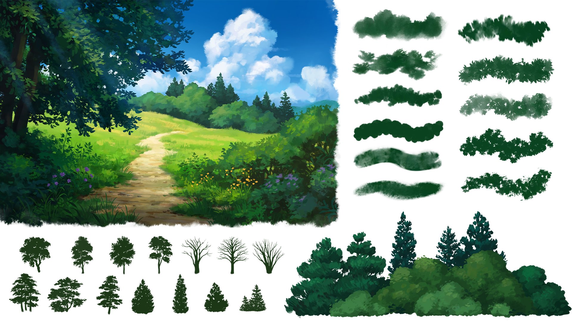 Ghibli-Inspired Brushes 2 for Photoshop and Procreate