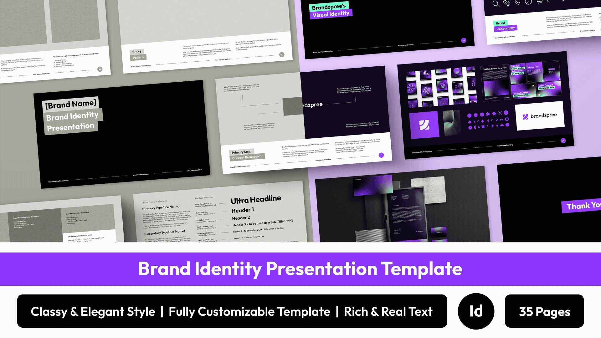 Brand Identity Design Presentation Template | Buy Templates | Skillshare