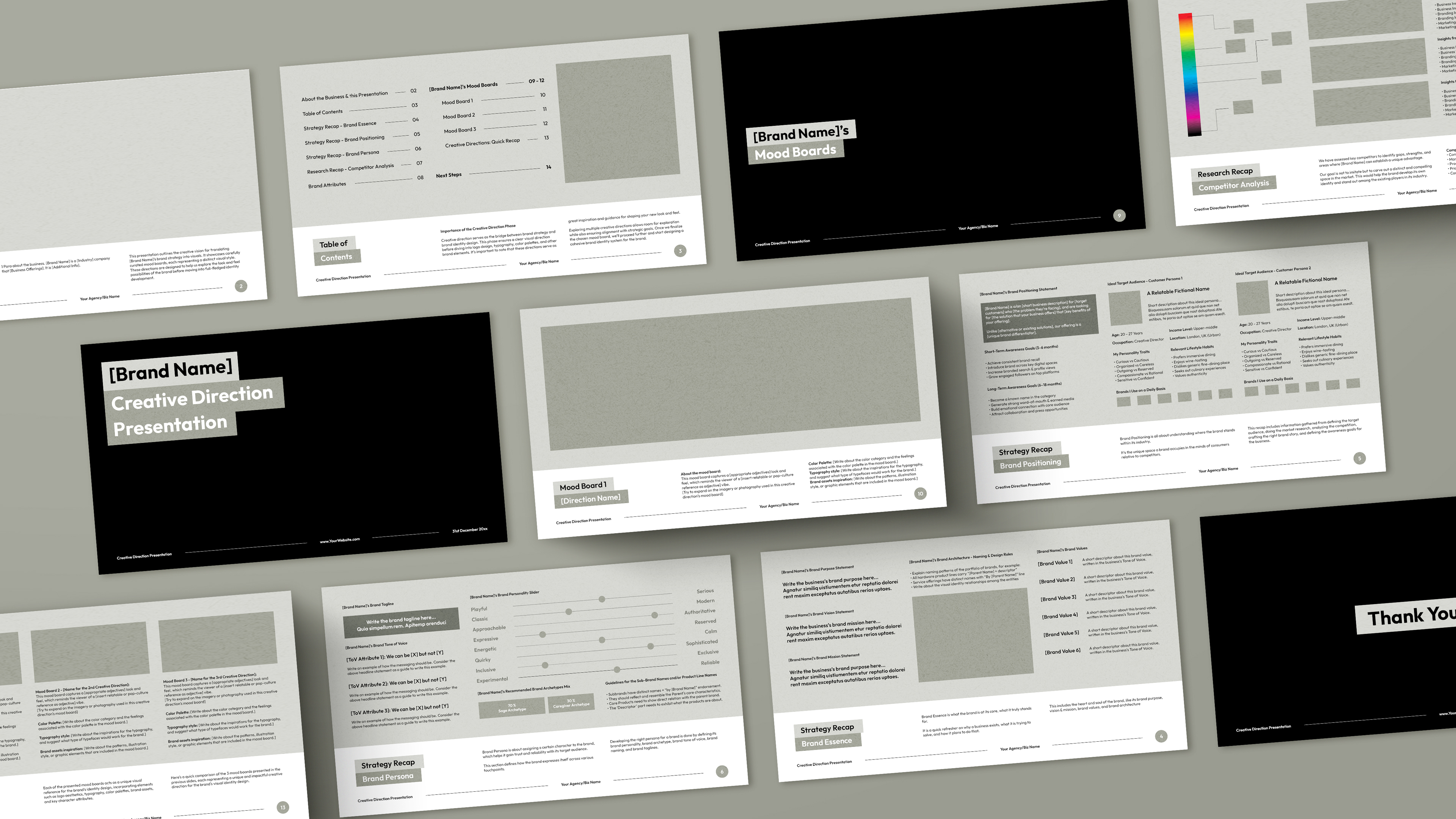 Creative Direction Examples Creative Direction Presentation Template | Buy Templates | Skillshare