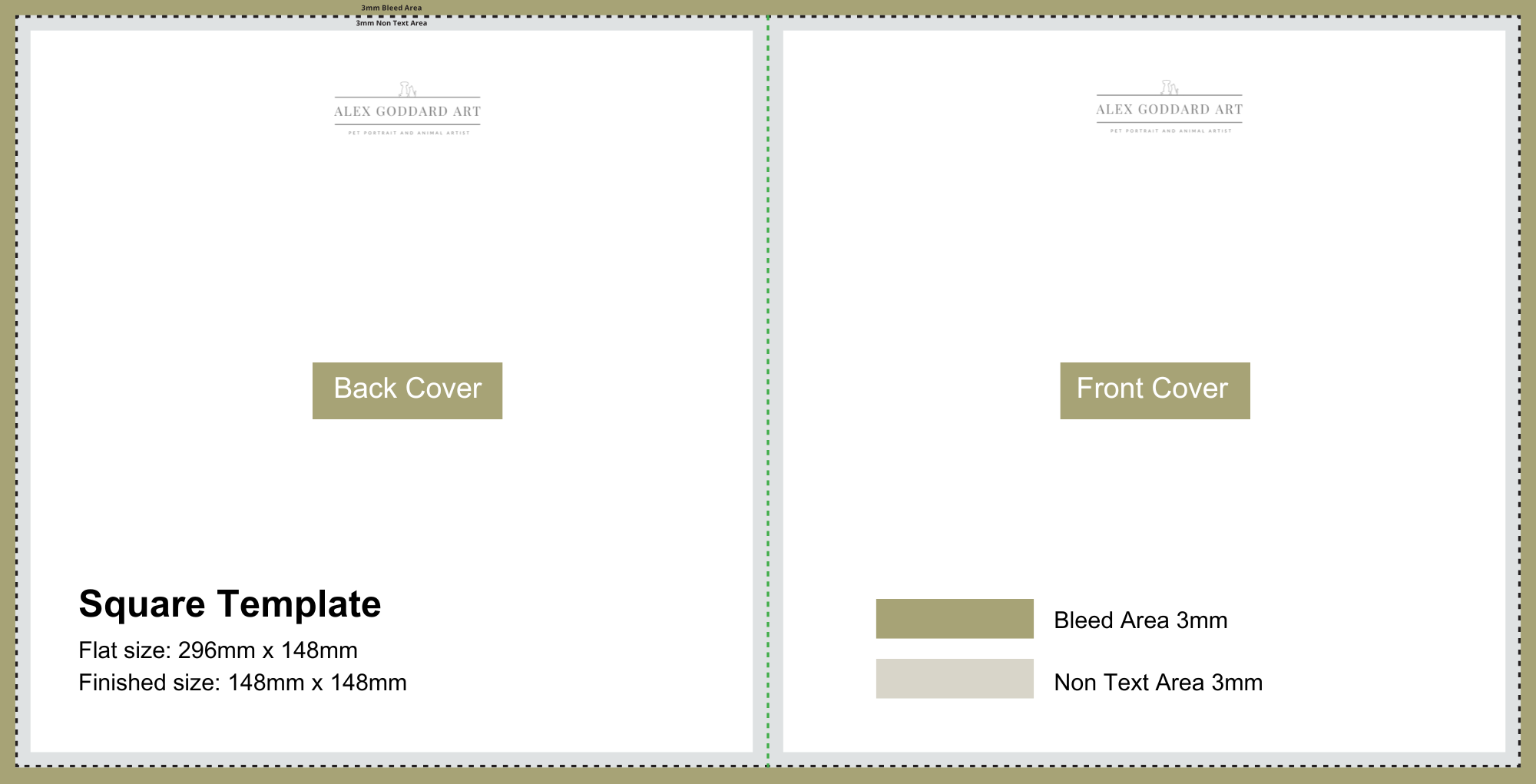 Greeting Card Template for Affinity Photo (148mmx148mm)