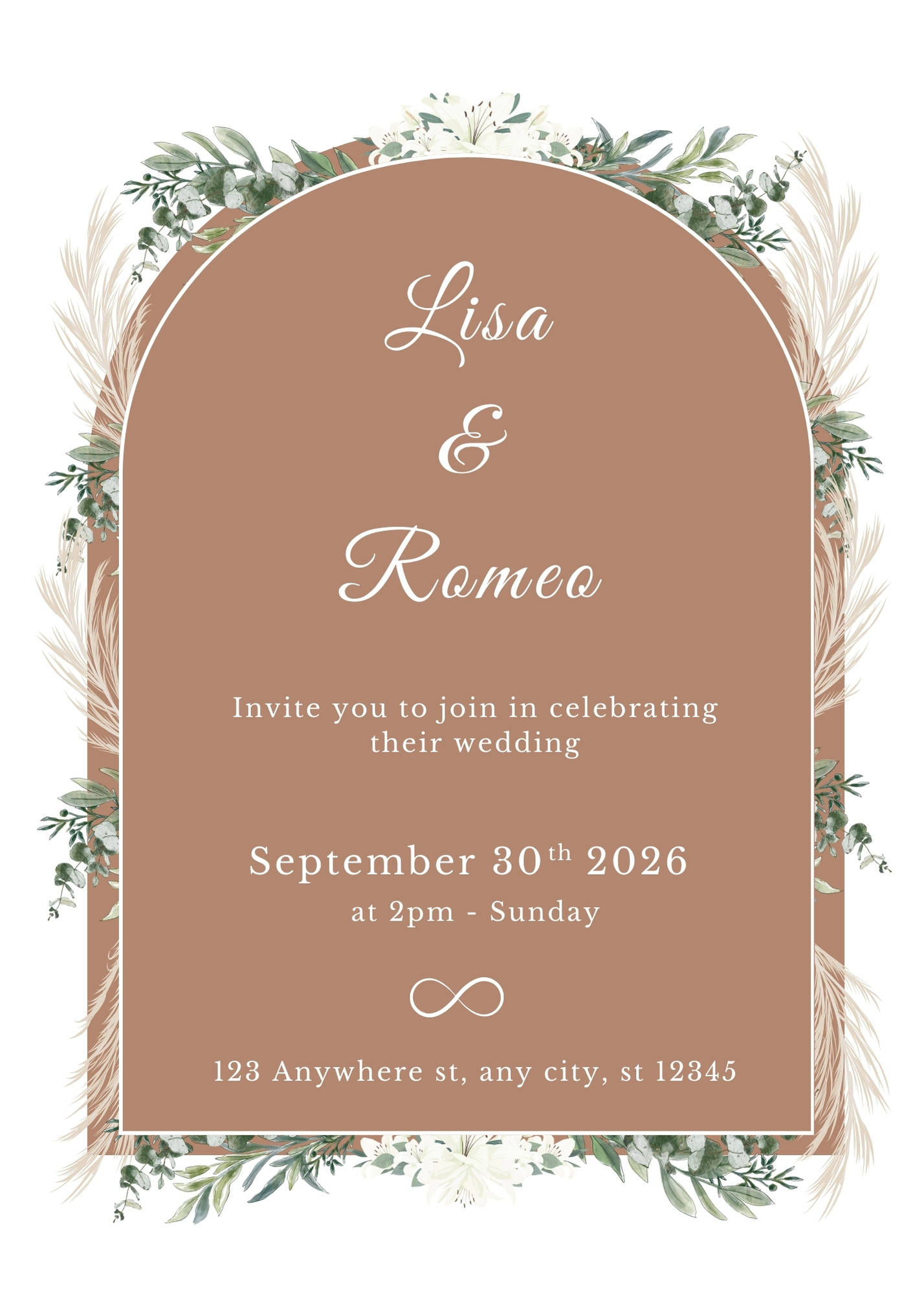 Editable Canva Wedding Invitation & Save the Date Template