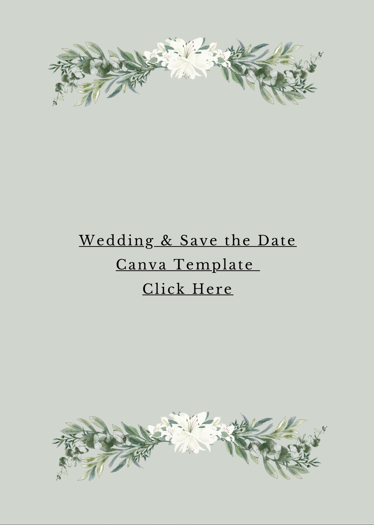 Editable Canva Wedding Invitation & Save the Date Template