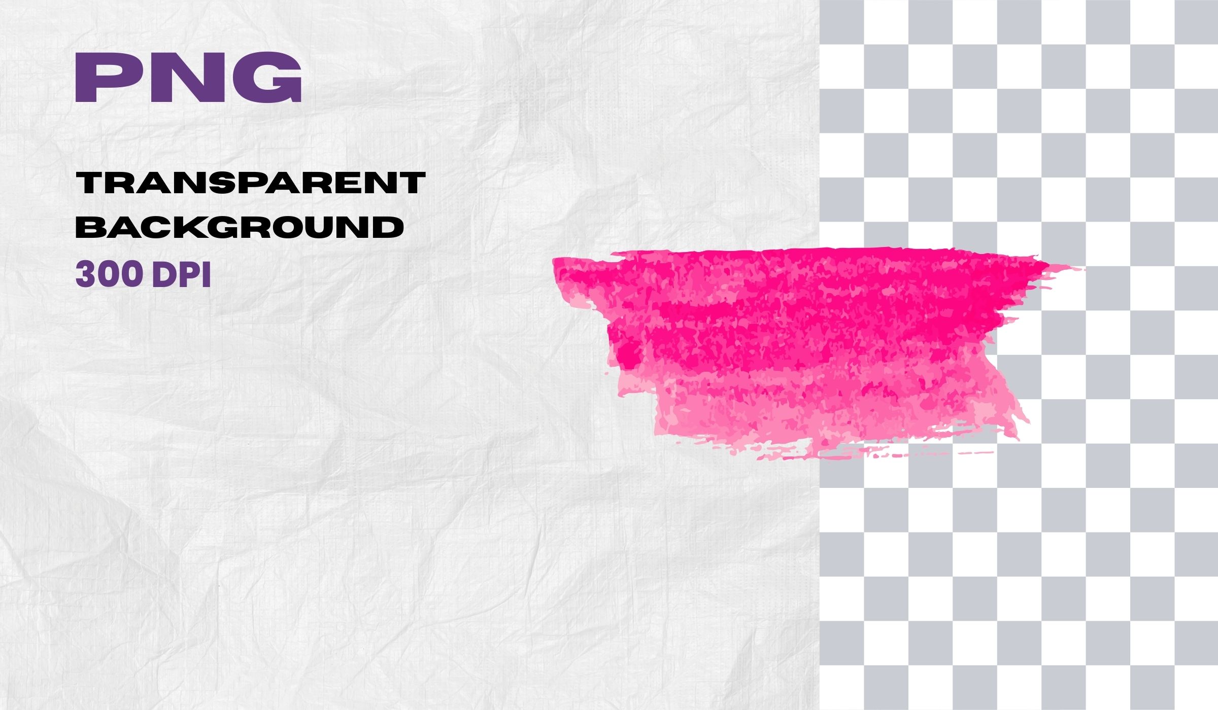 Pink Watercolor Brush Strokes Clipart
