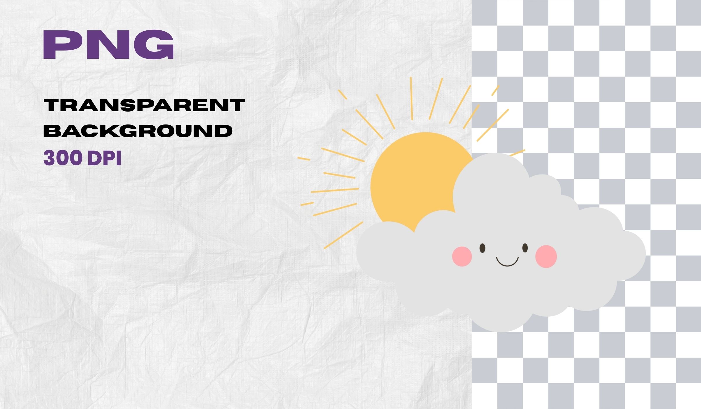 Cute Weather Clipart Set