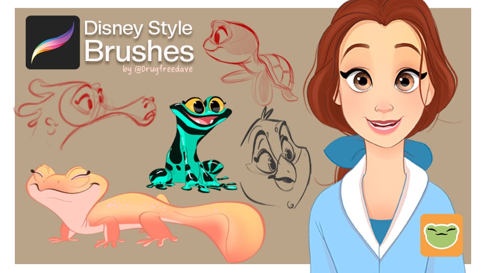 Drugfreedave's Disney Style Brushes for Procreate