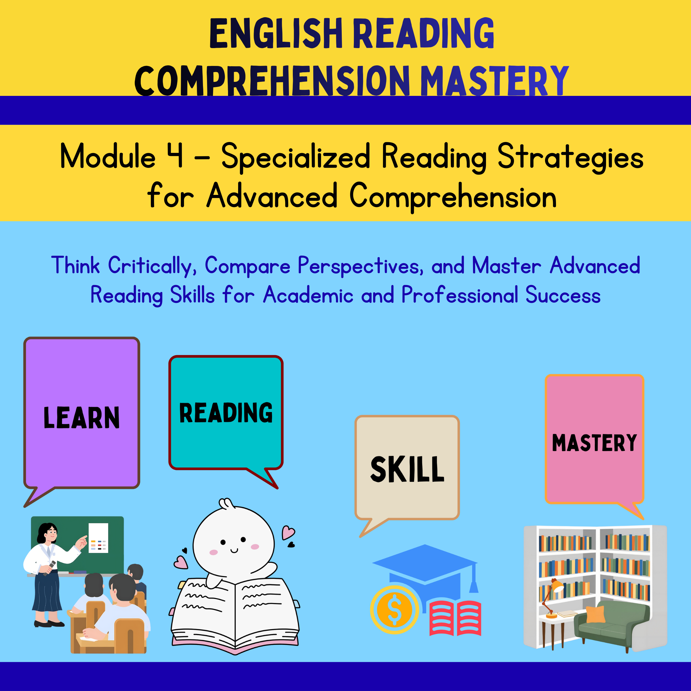 English Reading Comprehension Course - Module 4 | Buy Educational ...