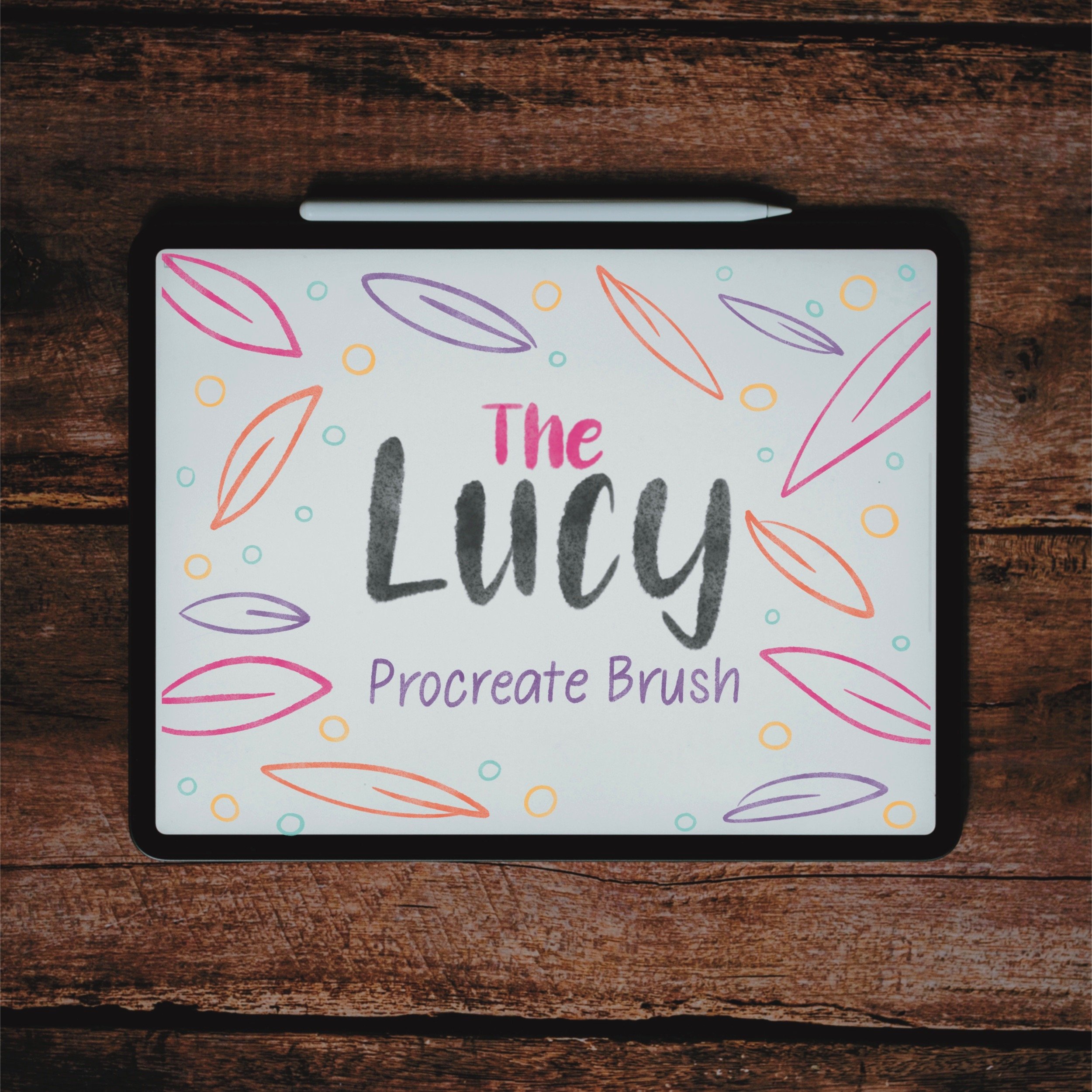 The Lucy Procreate Lettering Brush / Digital Paint Brush