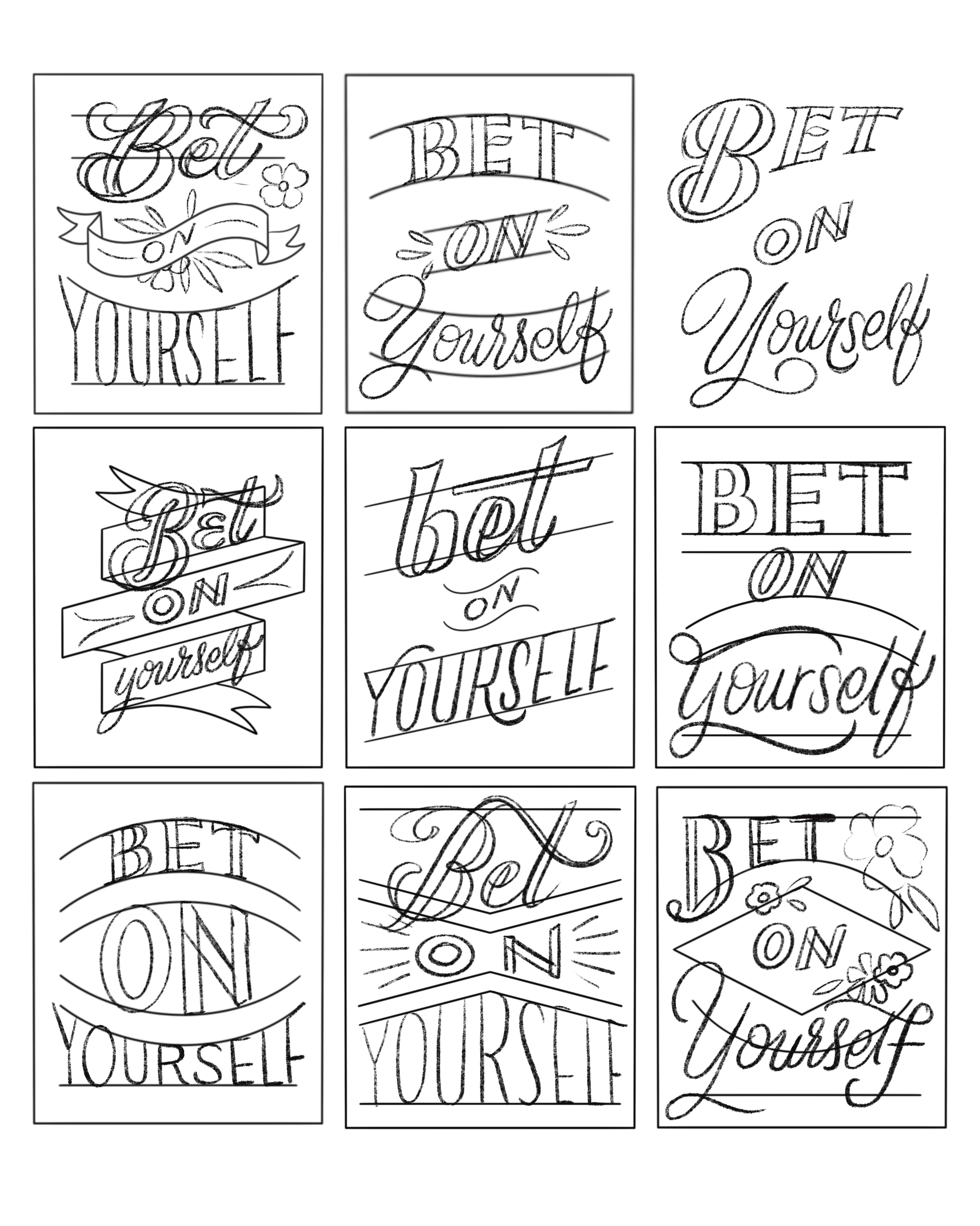 Thumbnail Layouts Procreate Brush Set
