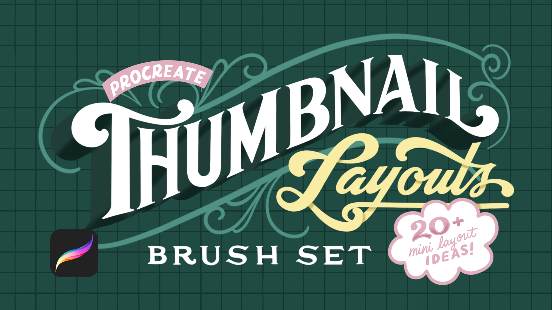 Thumbnail Layouts Procreate Brush Set