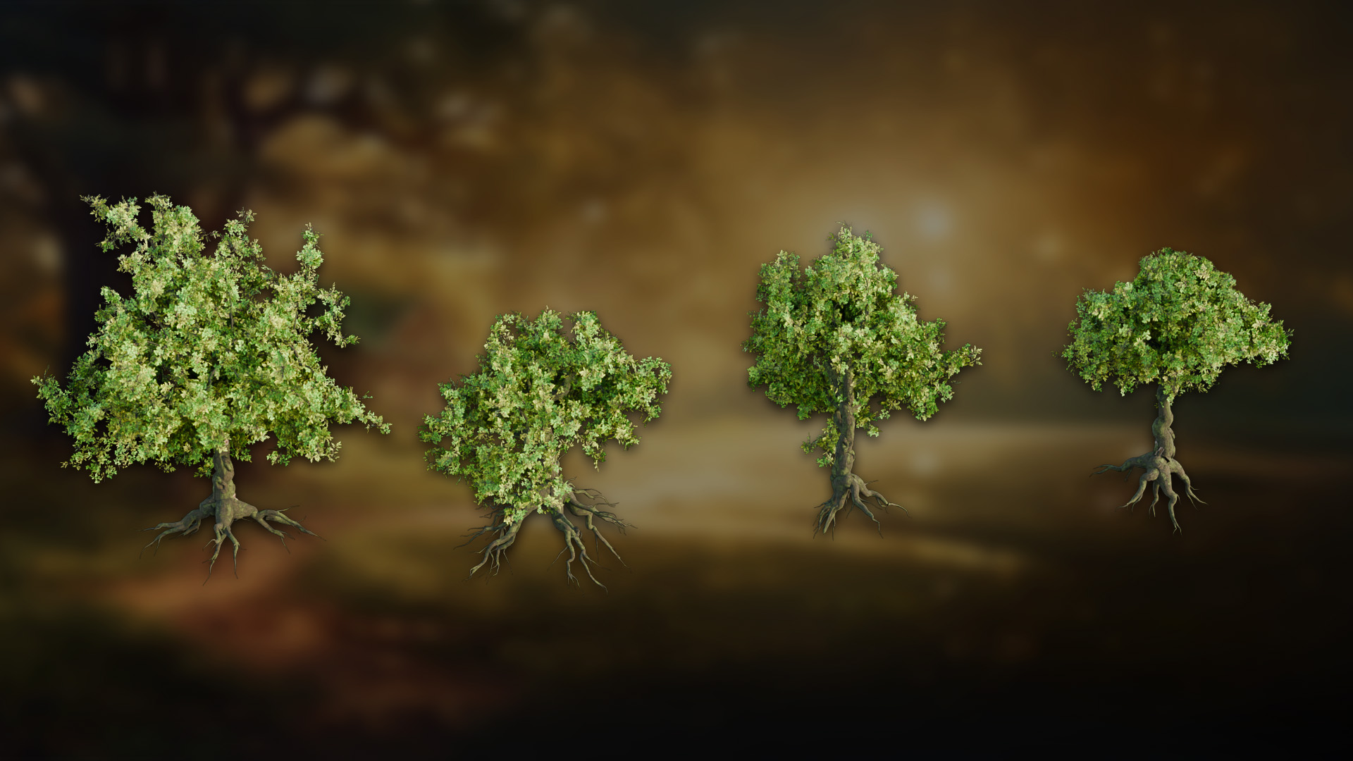 3DT Stylized Oak Geometry Node