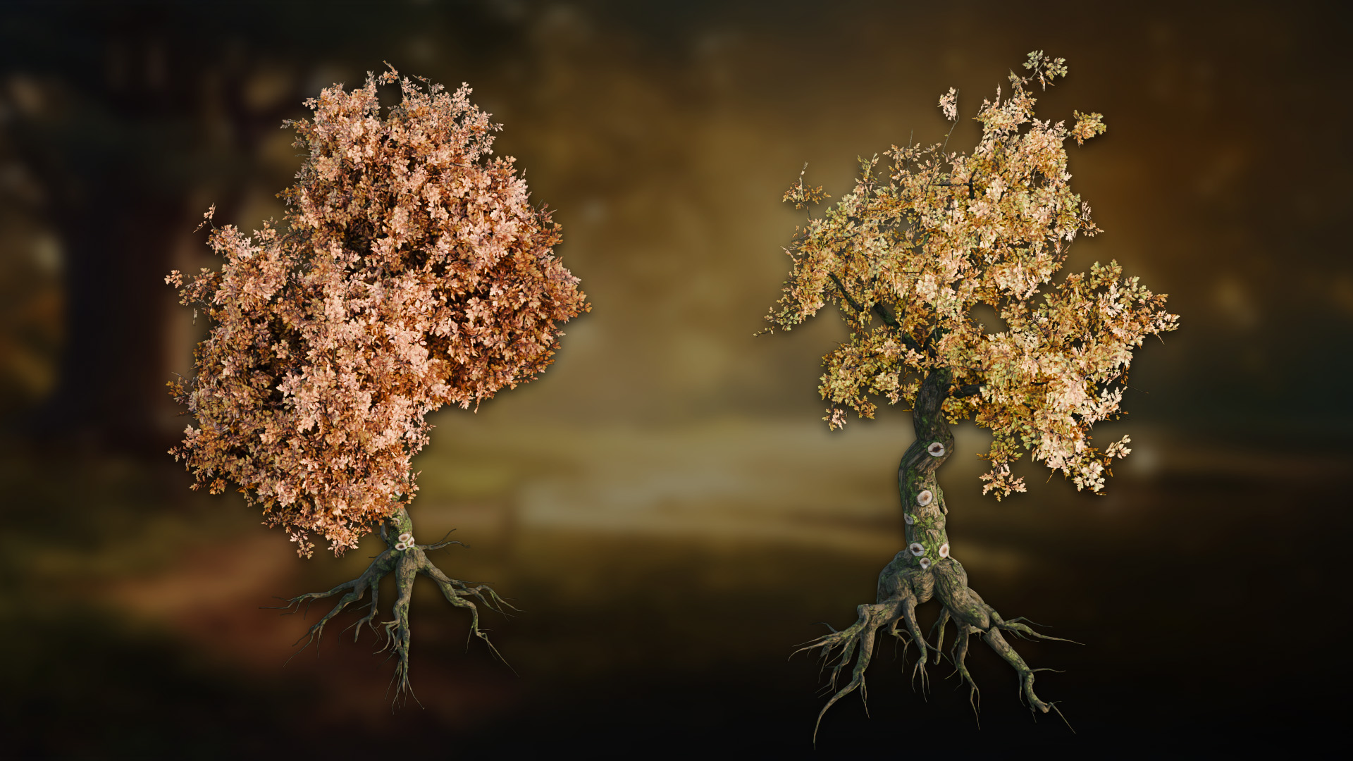 3DT Stylized Oak Geometry Node