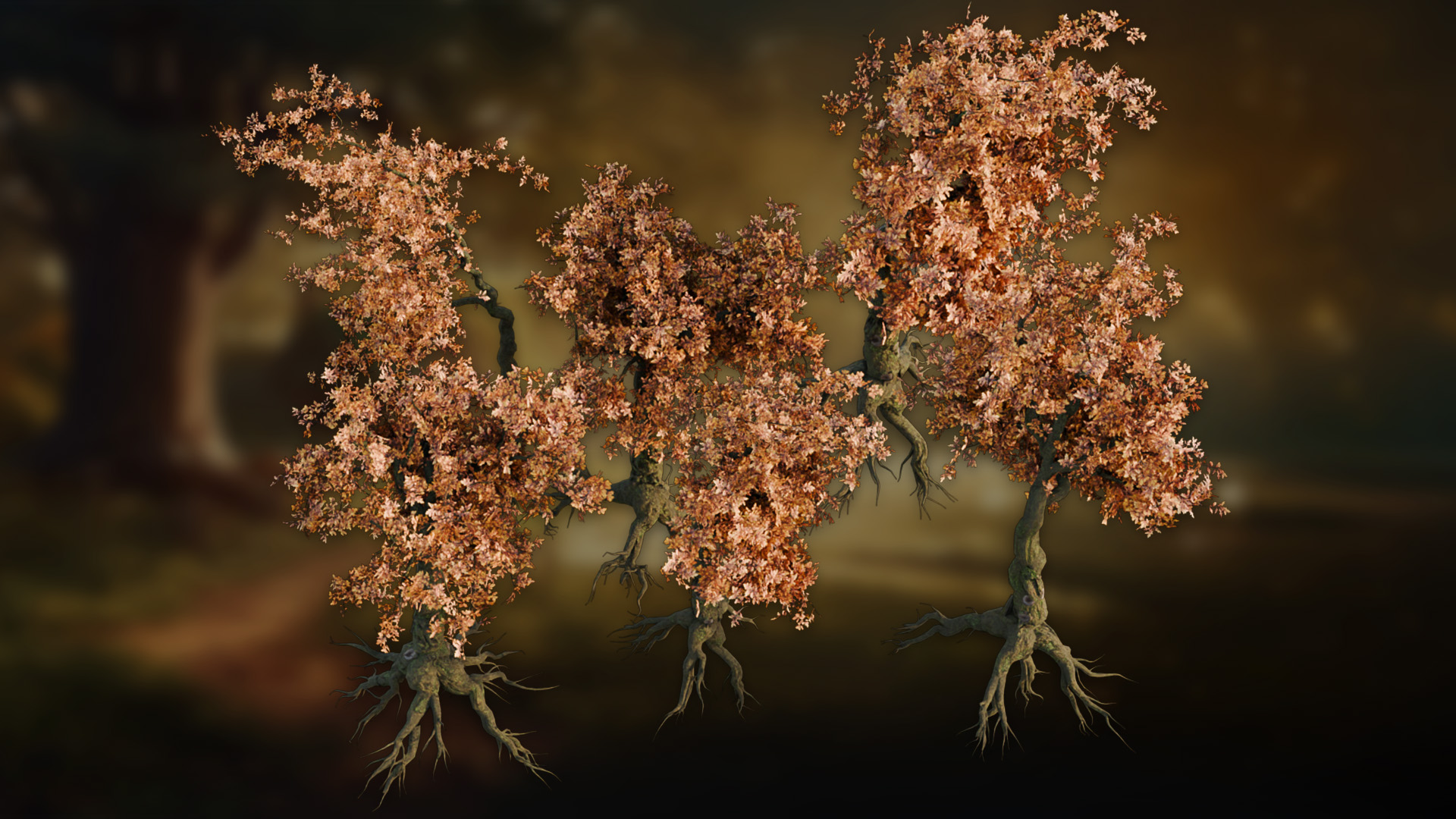 3DT Stylized Oak Geometry Node