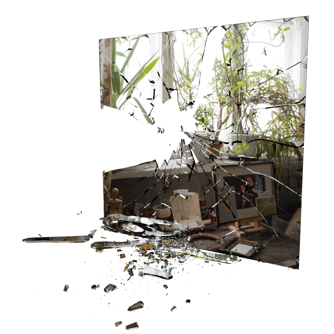 Broken Windows And Mirrors Glass 3D Models For Blender 3D