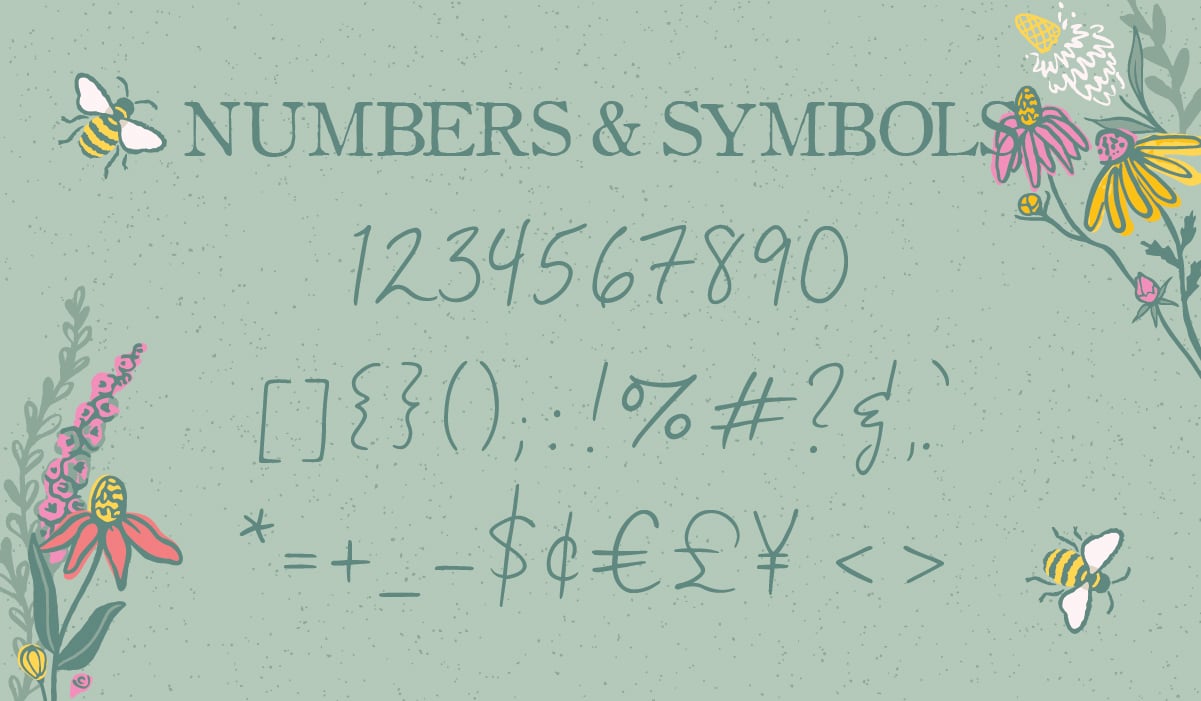 Miss Bee All Caps Font