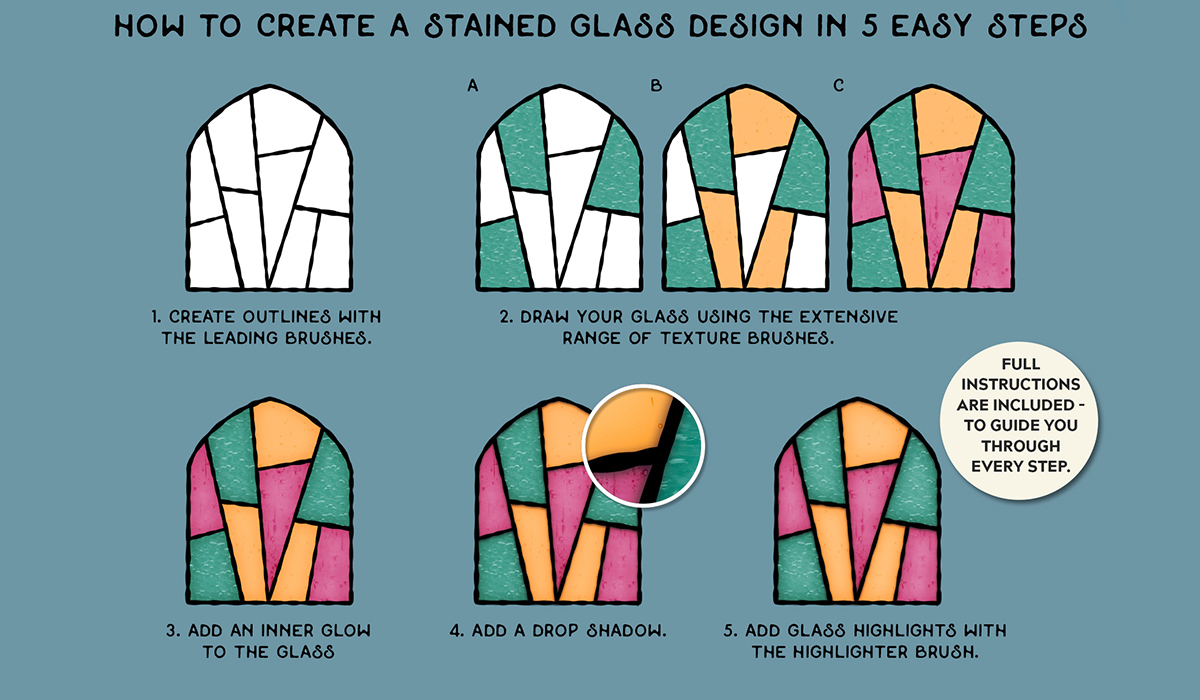 Stained Glass Creator - Procreate