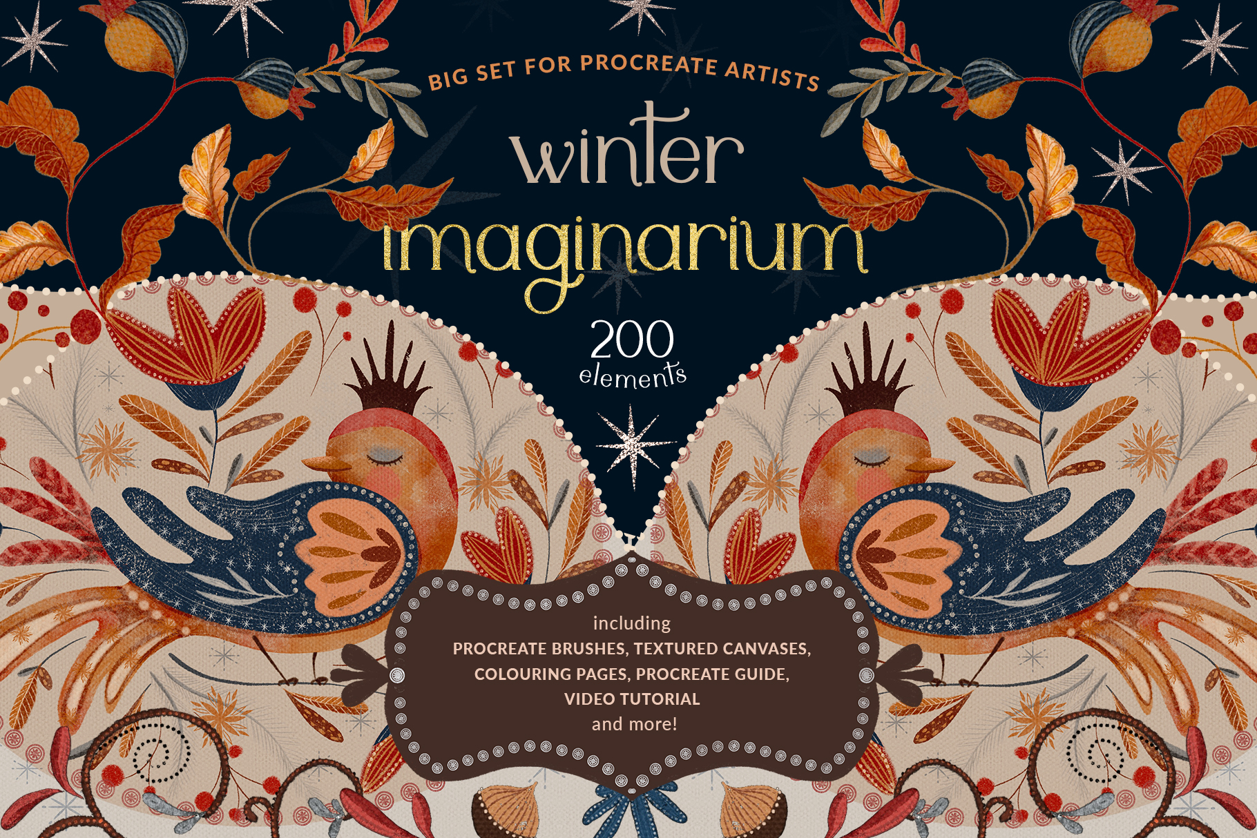 Winter Imaginarium: Big Set for Procreate Artists