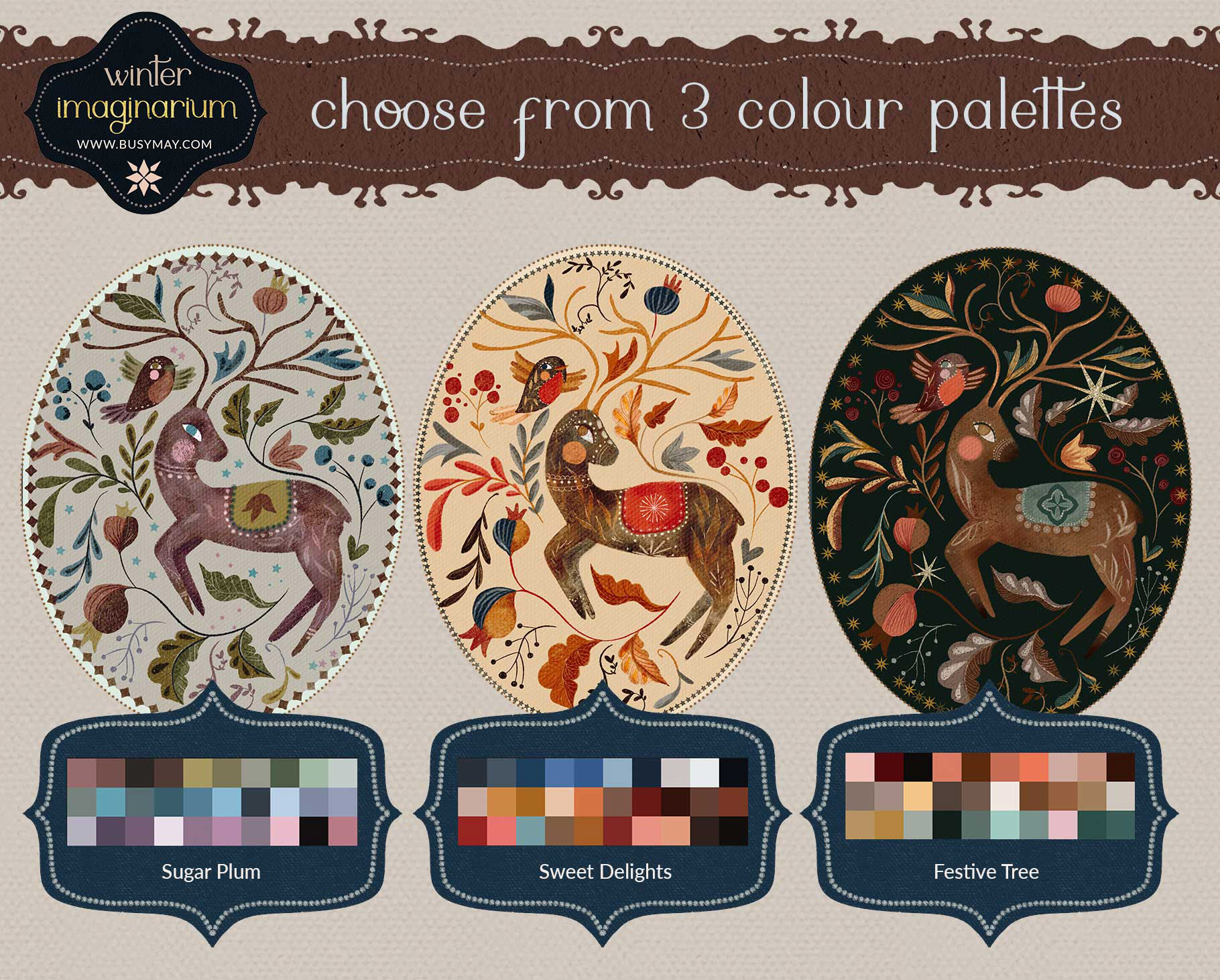 Winter Imaginarium: Big Set for Procreate Artists