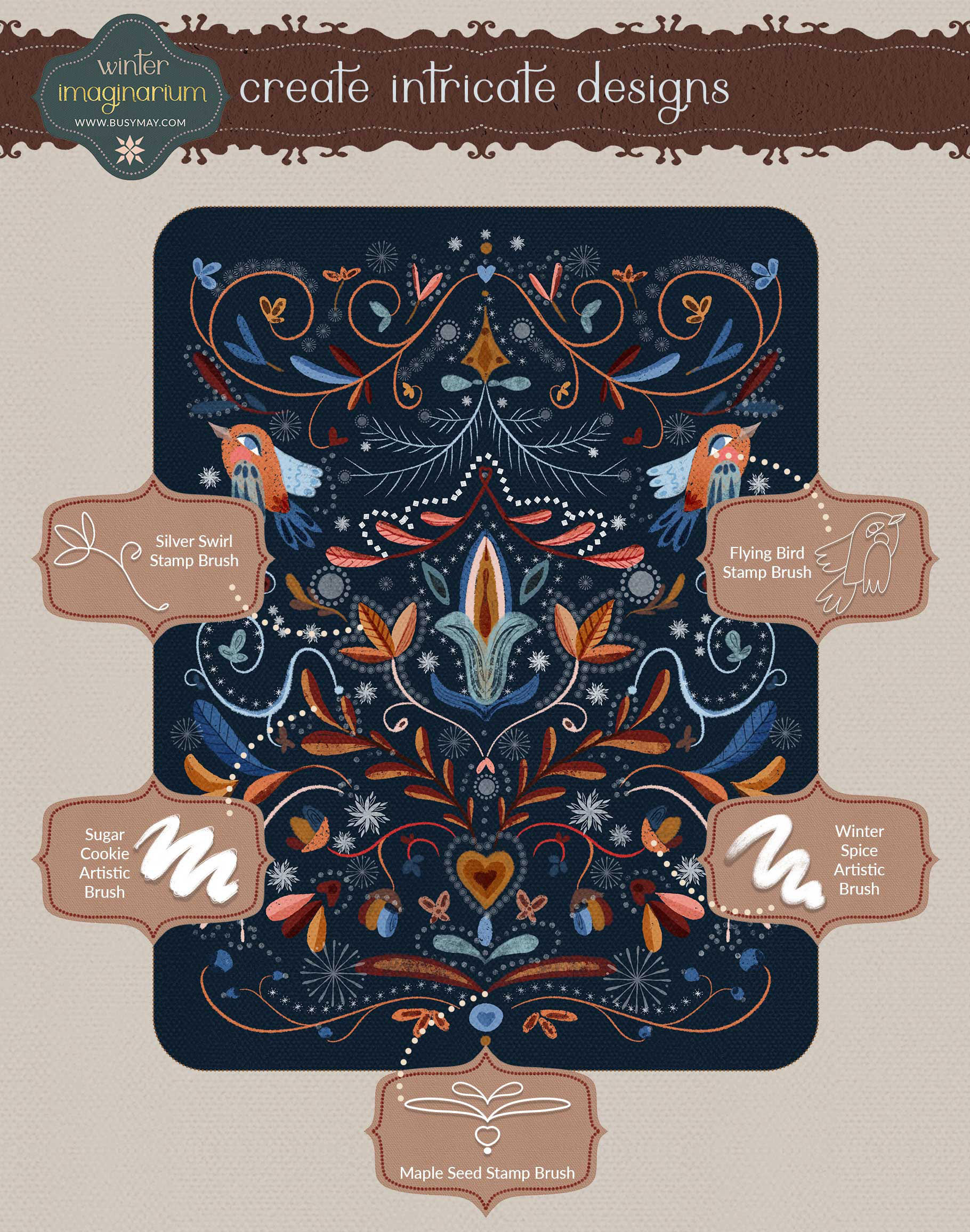 Winter Imaginarium: Big Set for Procreate Artists