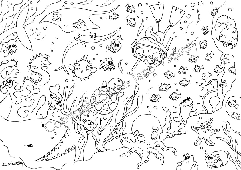 Cartoon Club Colouring e-Book (PDF)