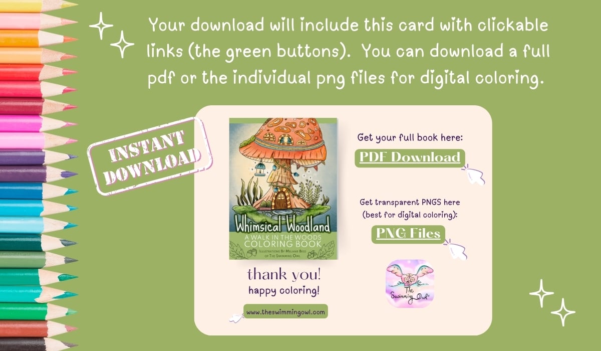 Whimsical Woodland Coloring Book