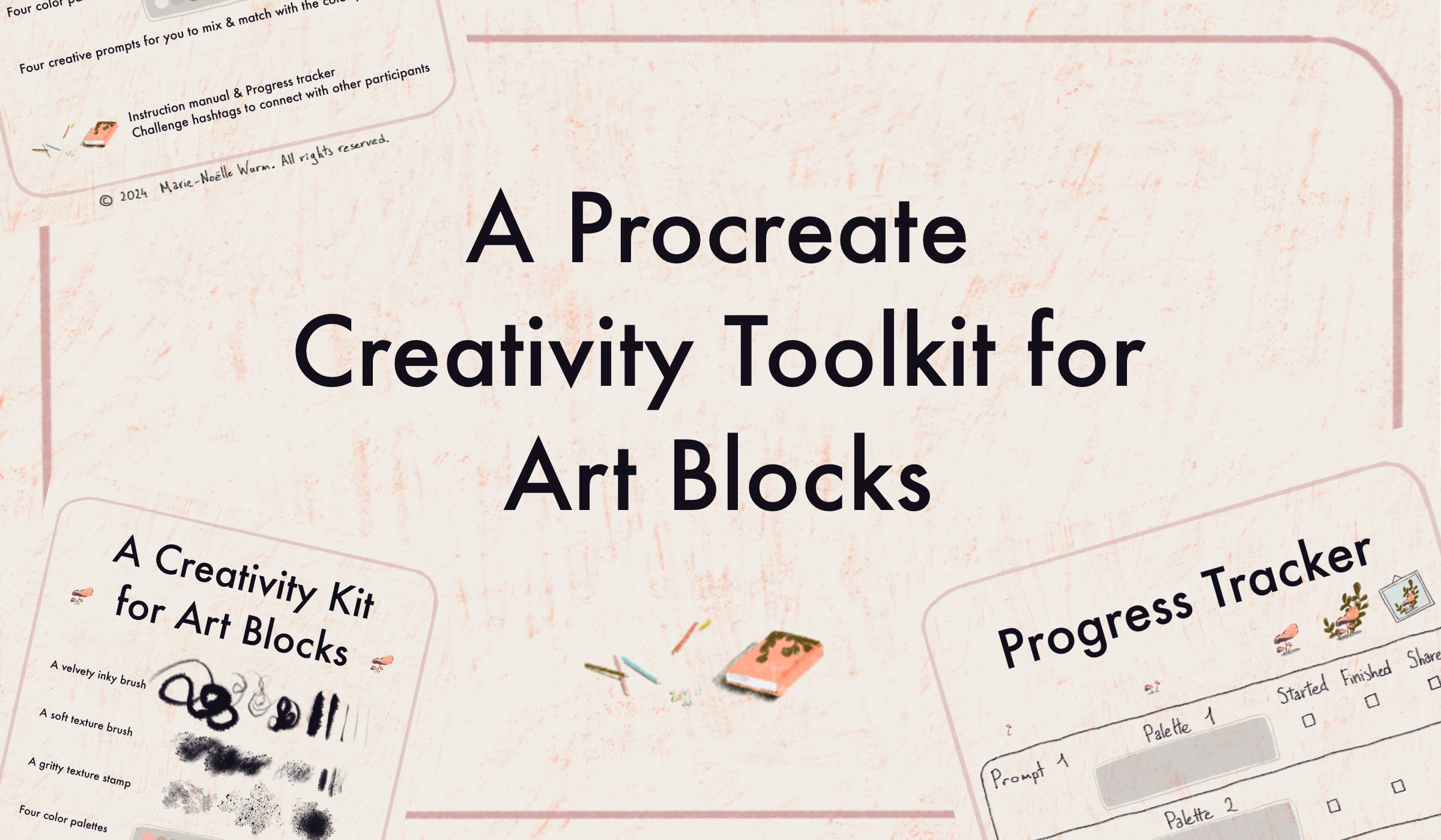 A Procreate Creativity Toolkit for Art Blocks— with brushes