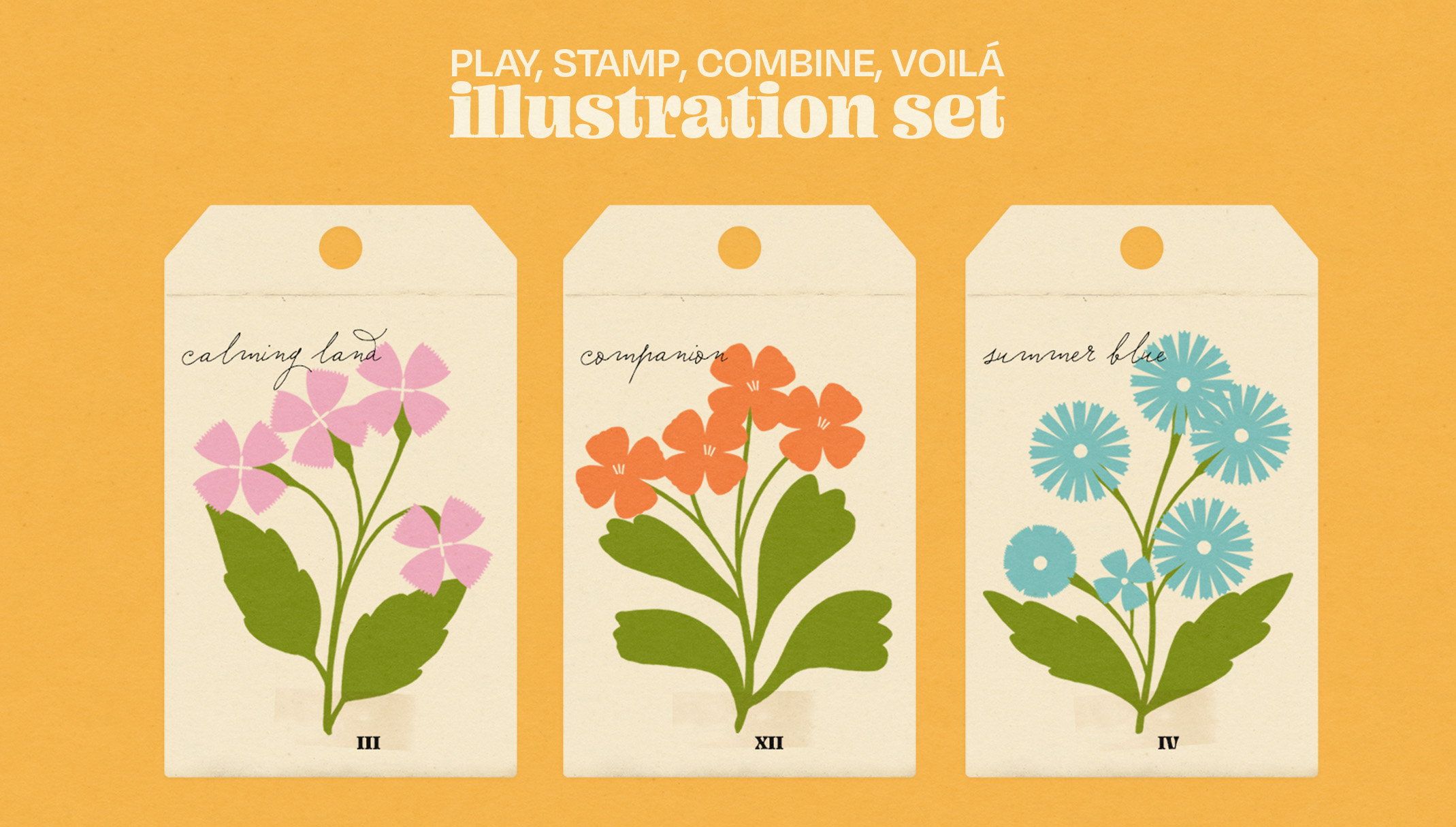 Procreate Stamp Set: Flowers