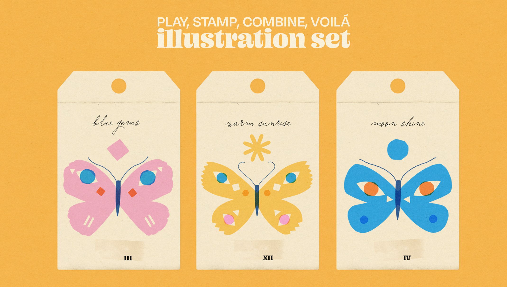 Procreate Stamp Set: Butterflies
