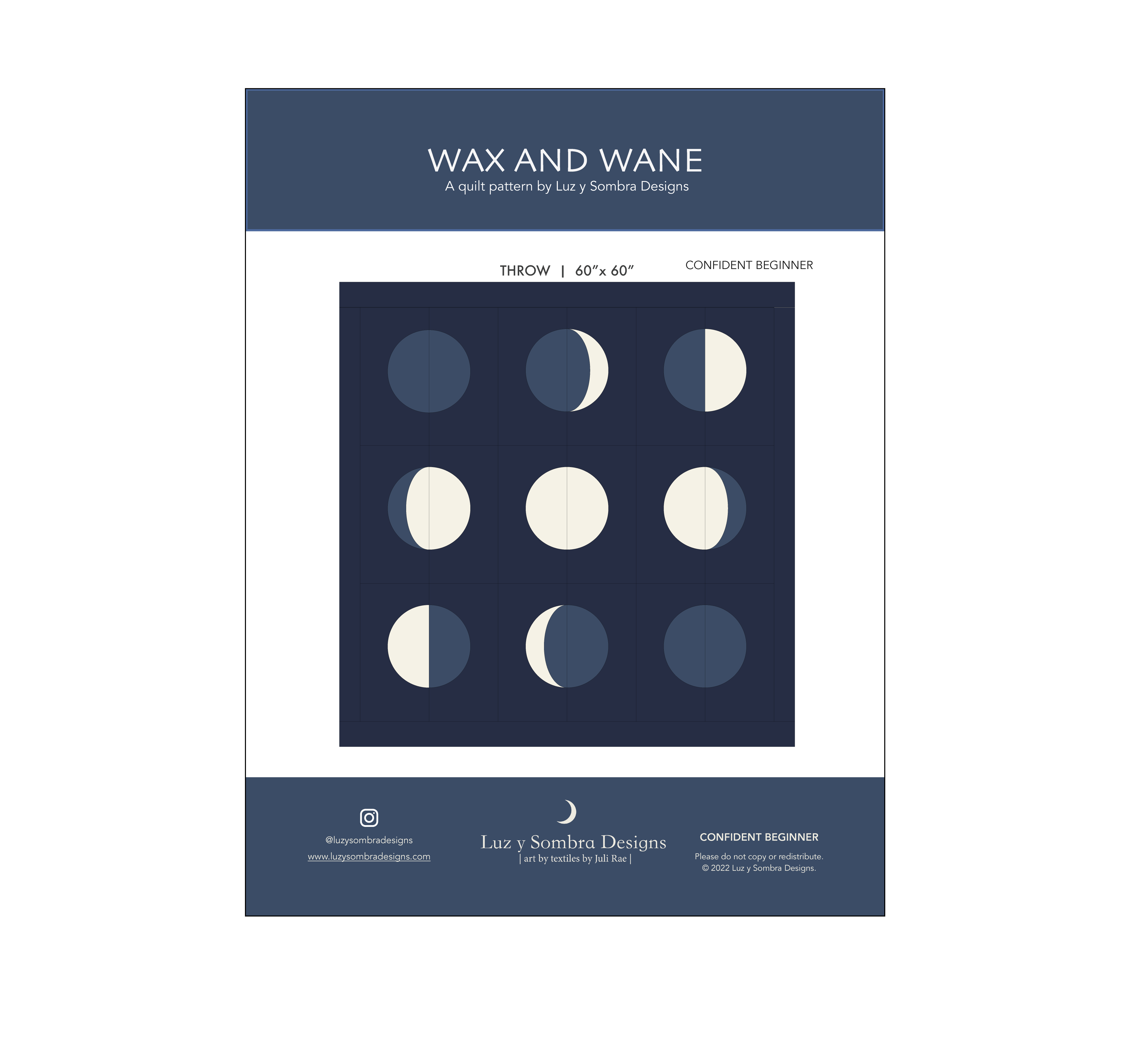Wax and Wane Quilt Pattern