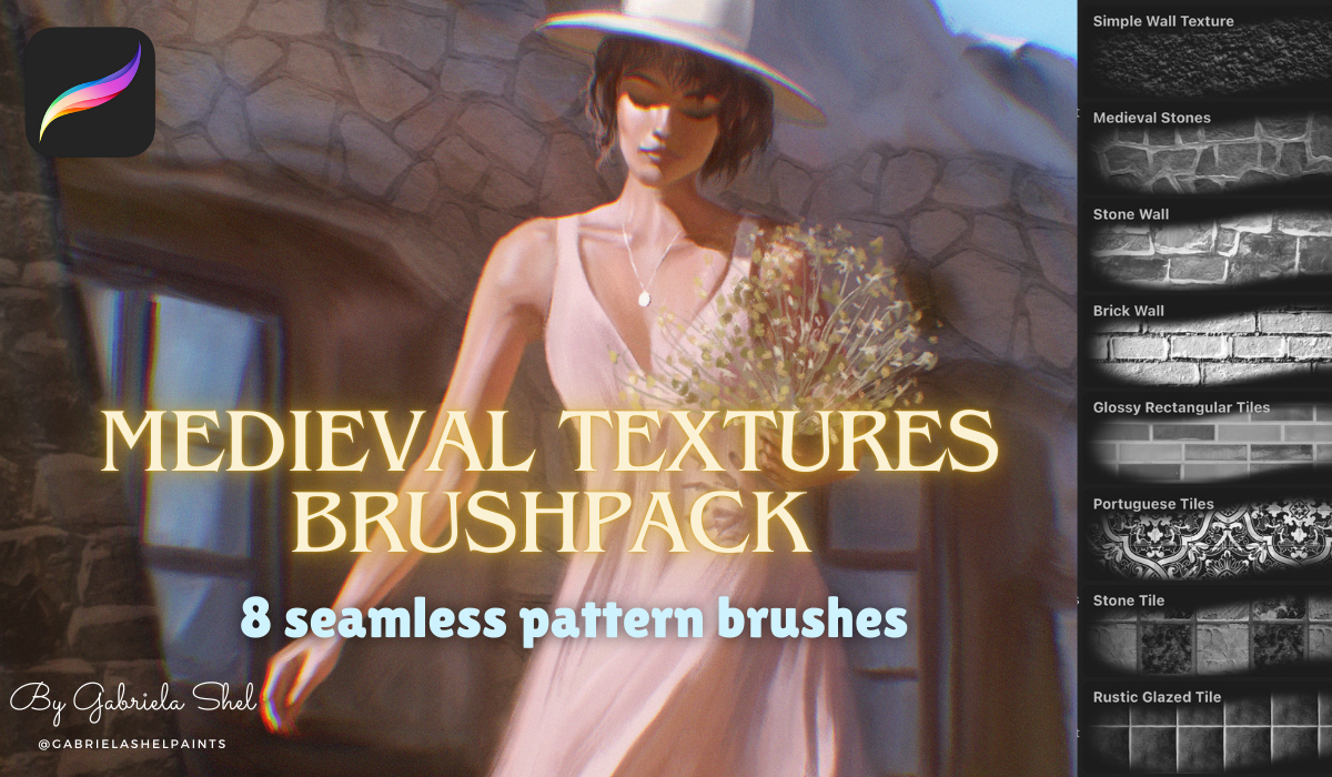 Medieval Textures Seamless Brushpack for Procreate