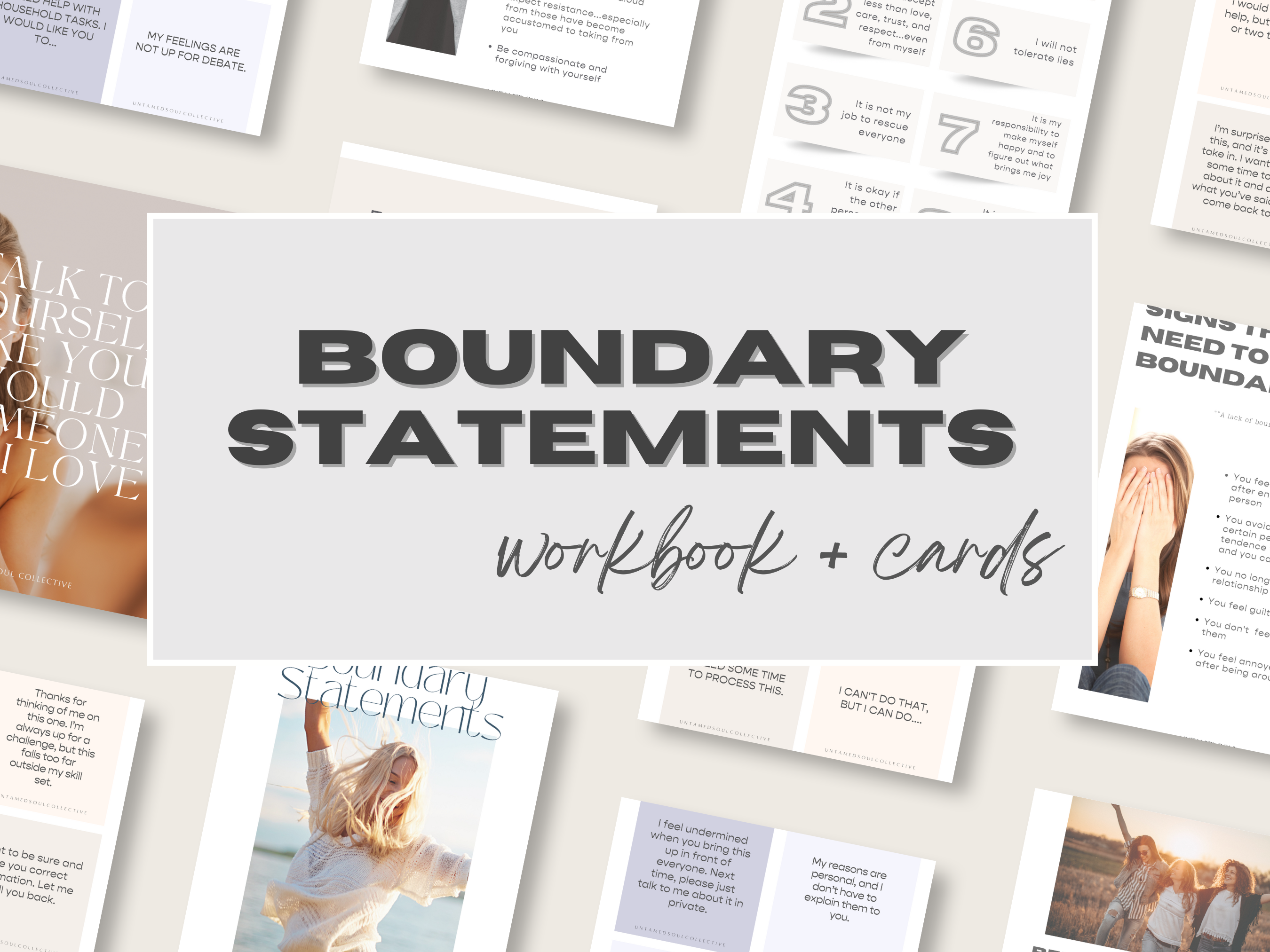 Boundary Statements Workbook | Printable Guide and Cards | Comprar ...