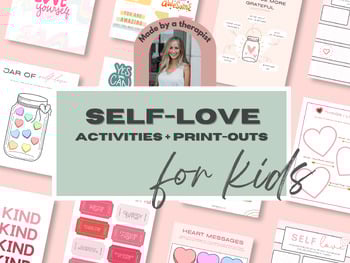 Printable self-love workbook for kids with activities 