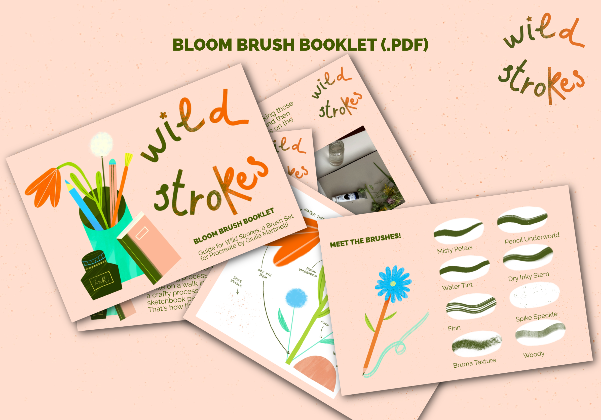 Wild Strokes– A Procreate Brush Set Made from Nature