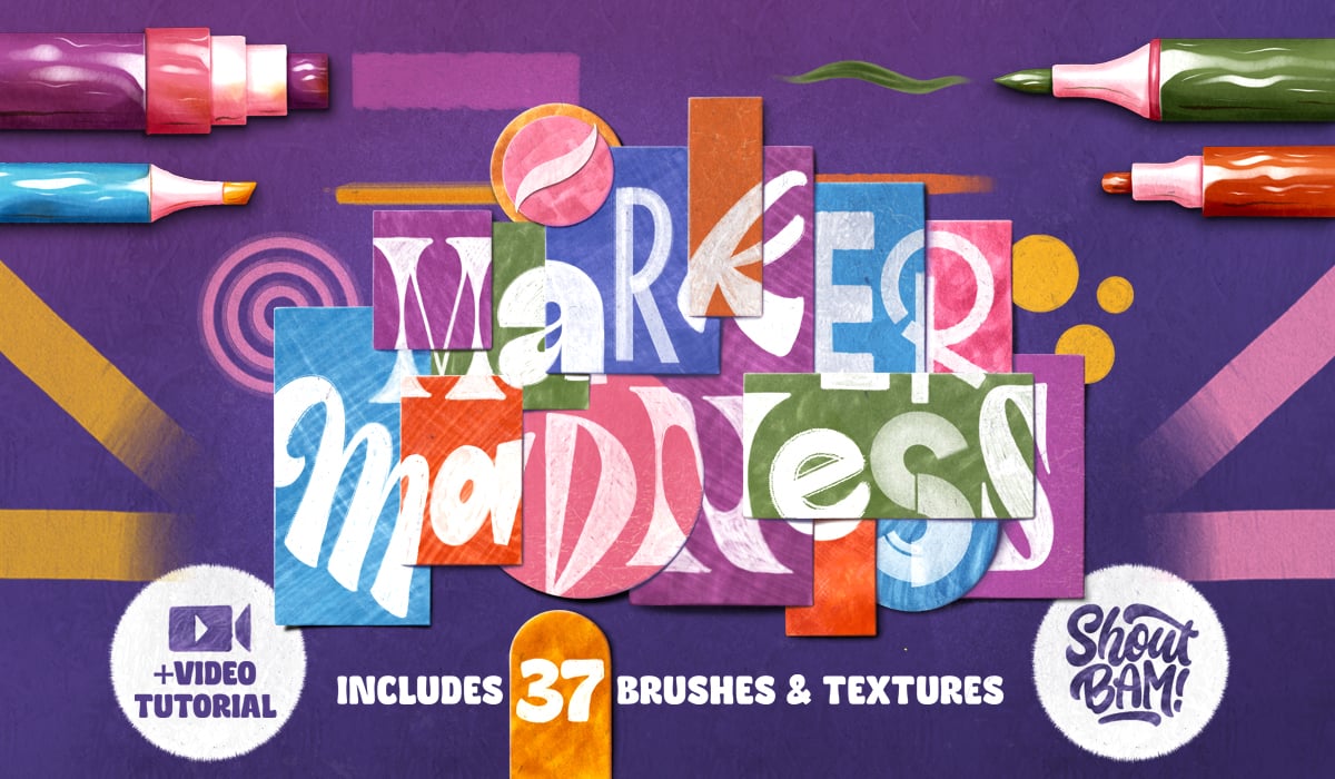 Marker Madness – Procreate Brush Set