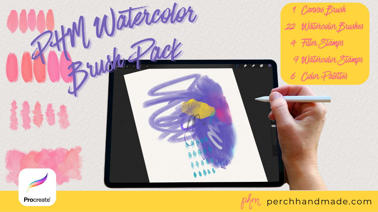 PHM Watercolor Brush Pack for Procreate