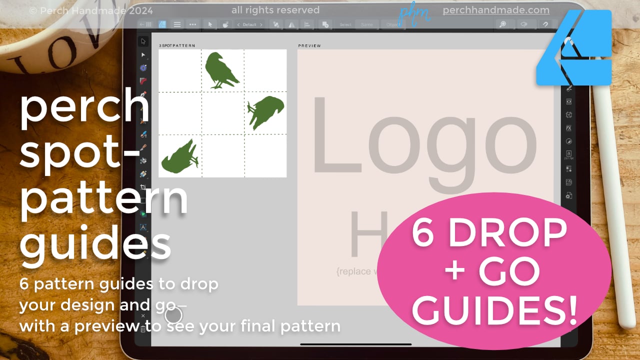 Perch Spot-Pattern Guides for Affinity Designer