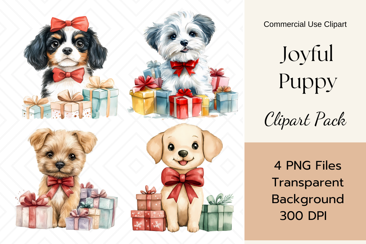 Christmas Animals Clipart Value Bundle