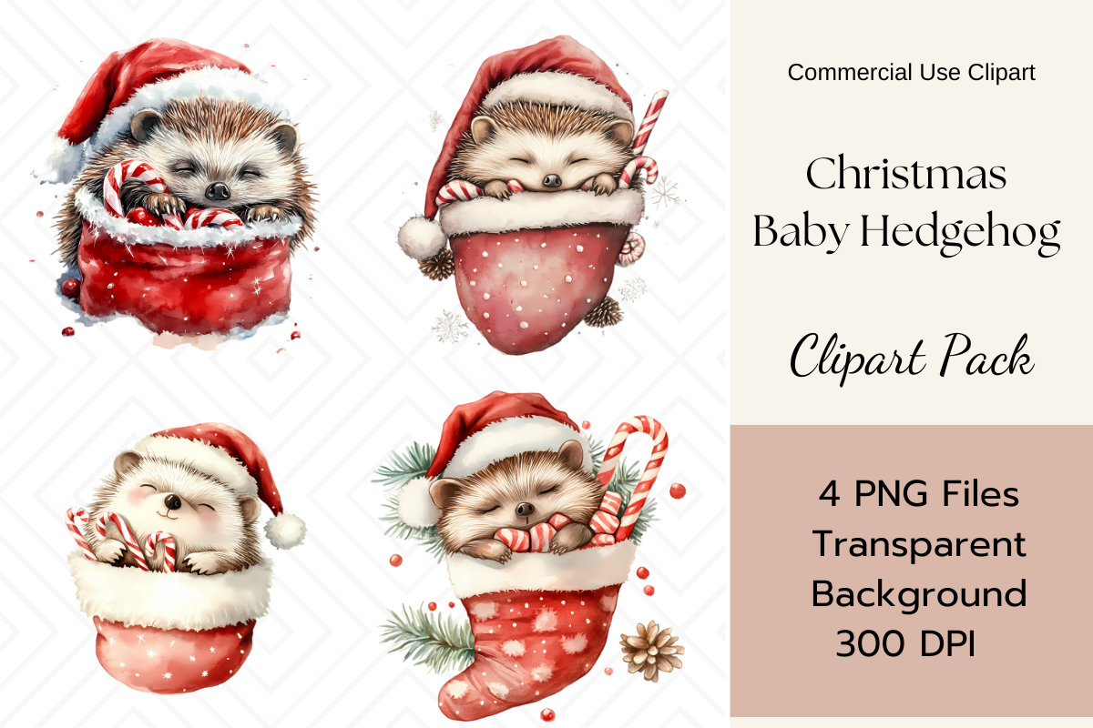 Christmas Animals Clipart Value Bundle